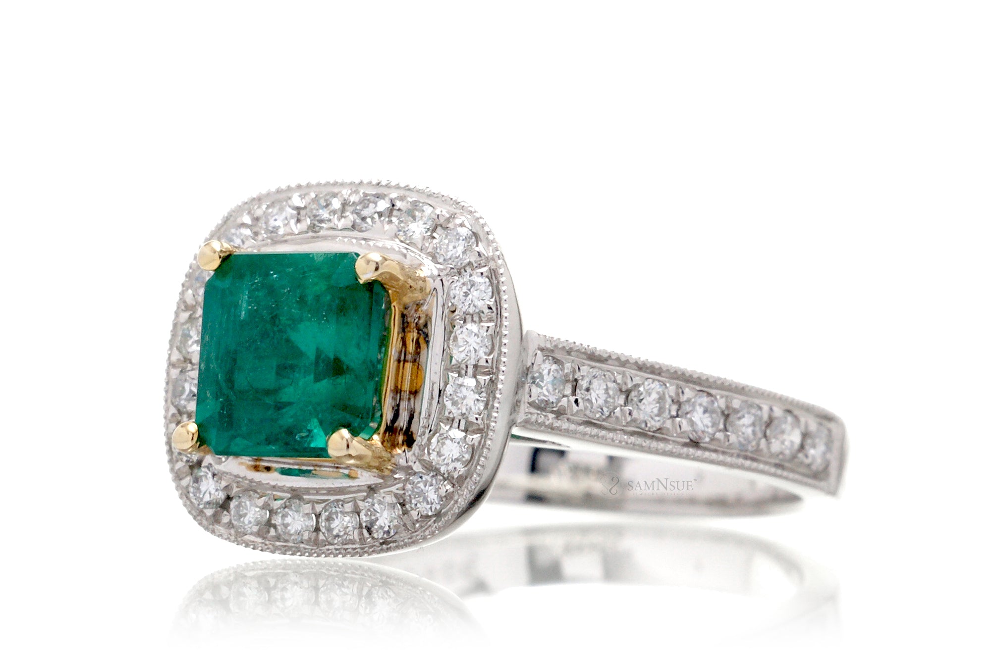 The Edith Square Emerald Ring (1.72ct. tw.)