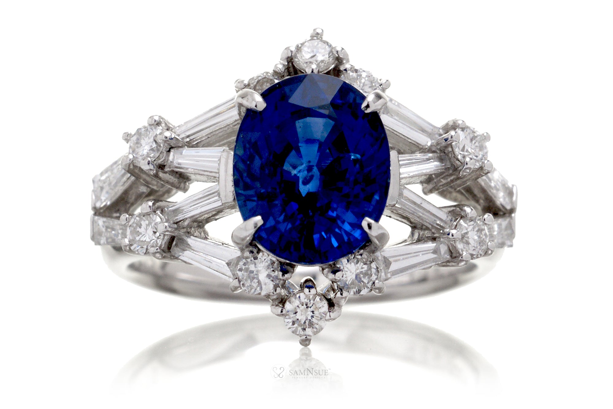 The Elise Oval Sapphire Ring