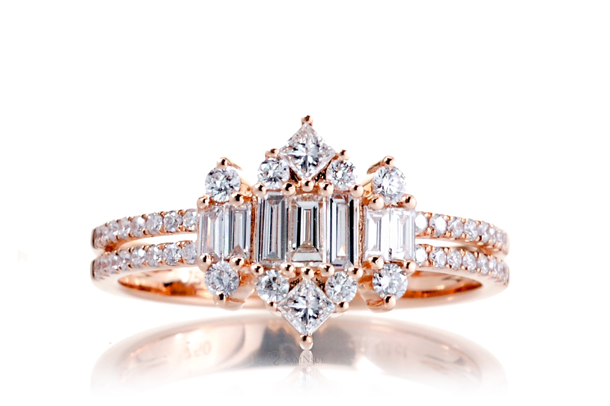 The Taj Mahal Diamond Cluster Ring
