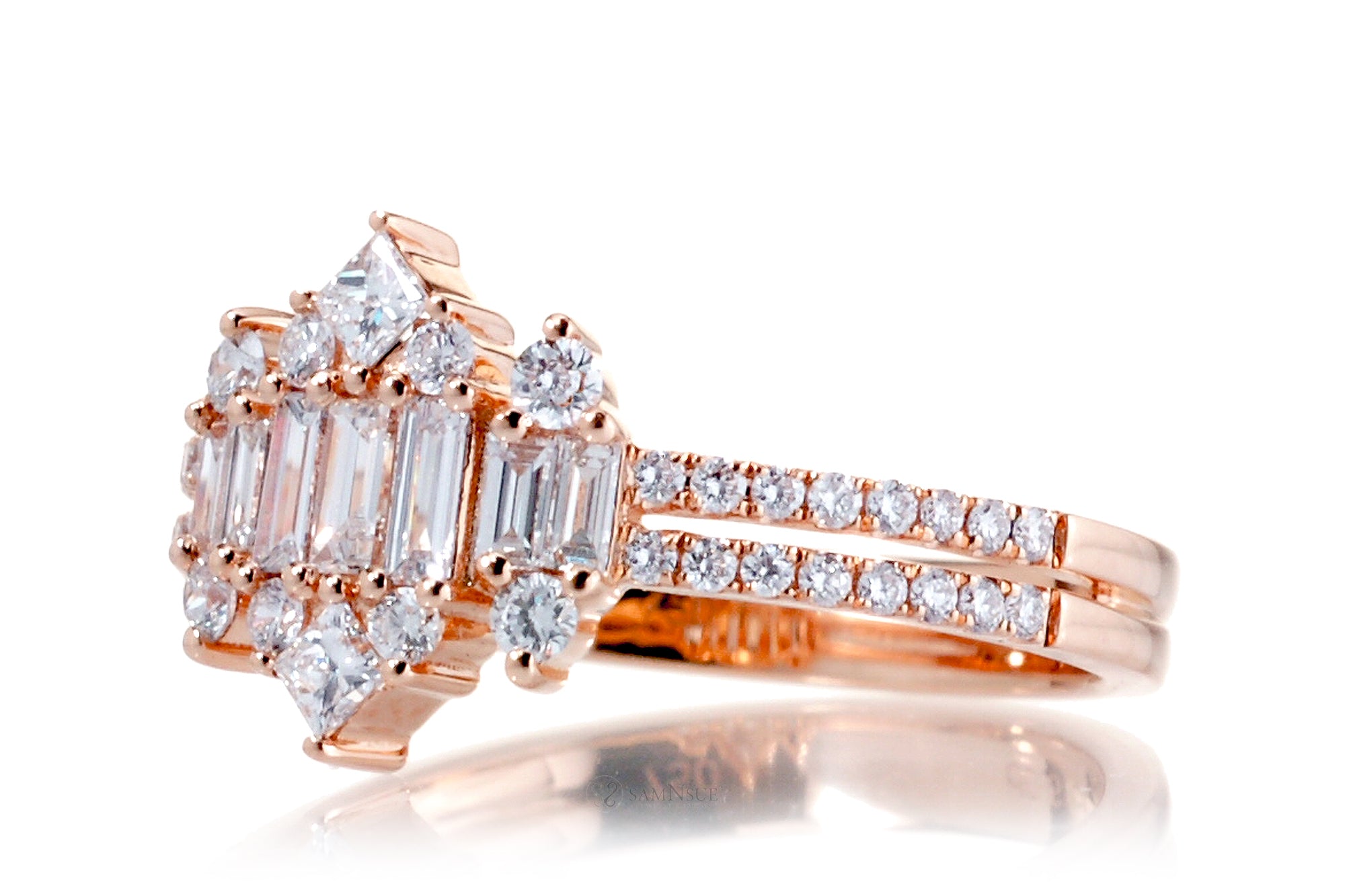 The Taj Mahal Diamond Cluster Ring