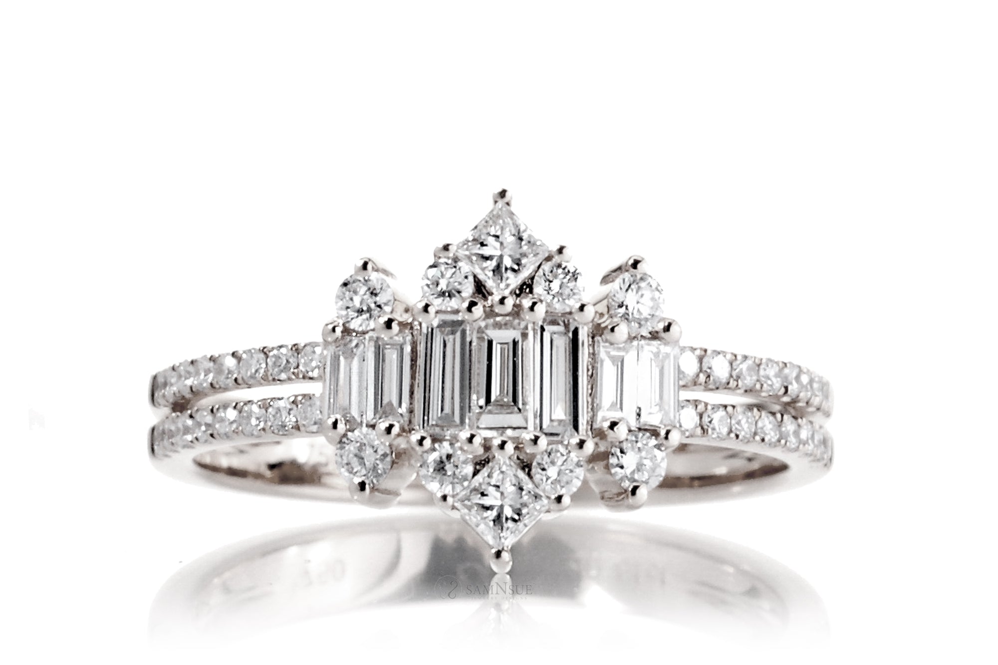 The Taj Mahal Diamond Cluster Ring