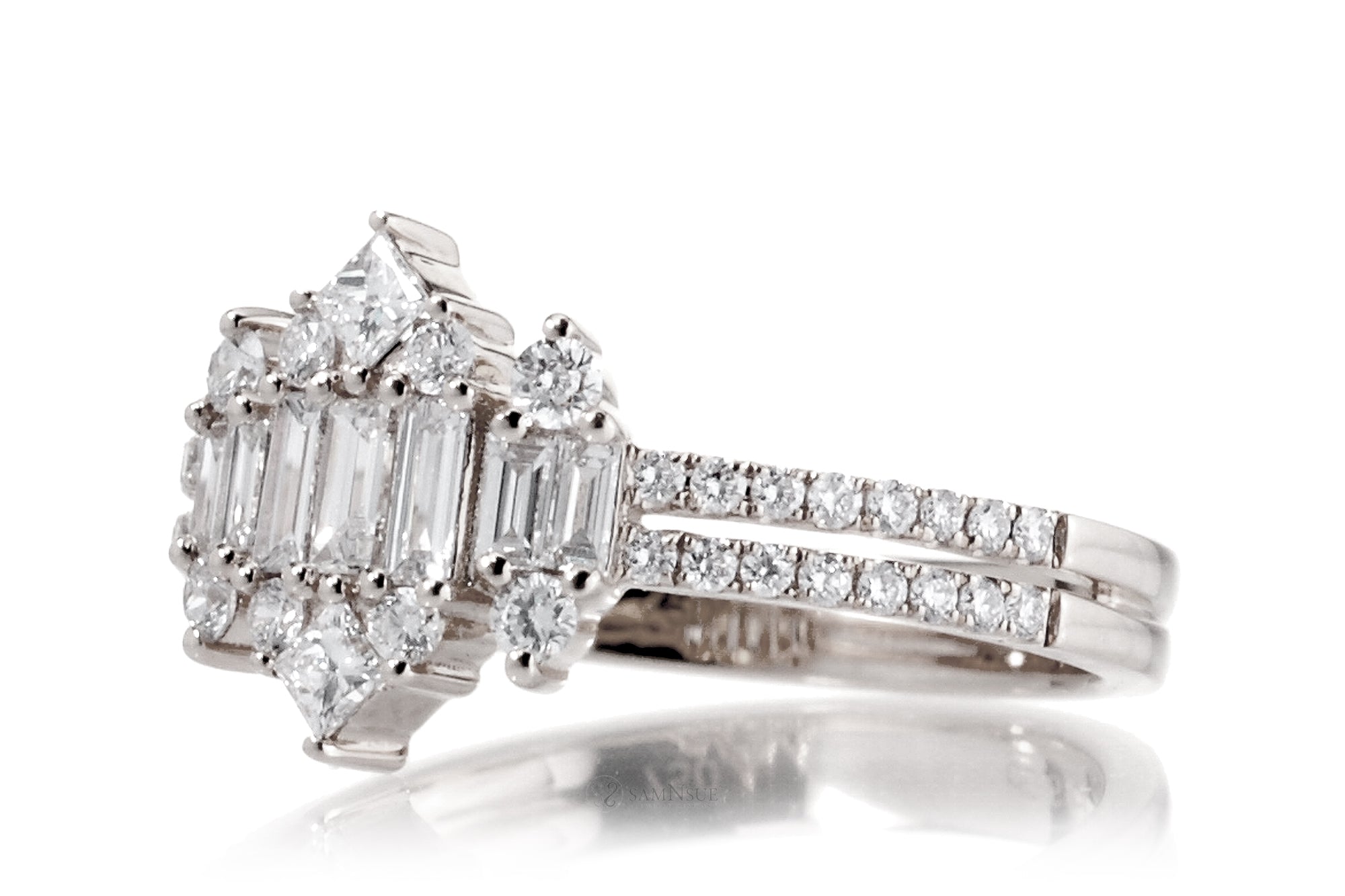 The Taj Mahal Diamond Cluster Ring