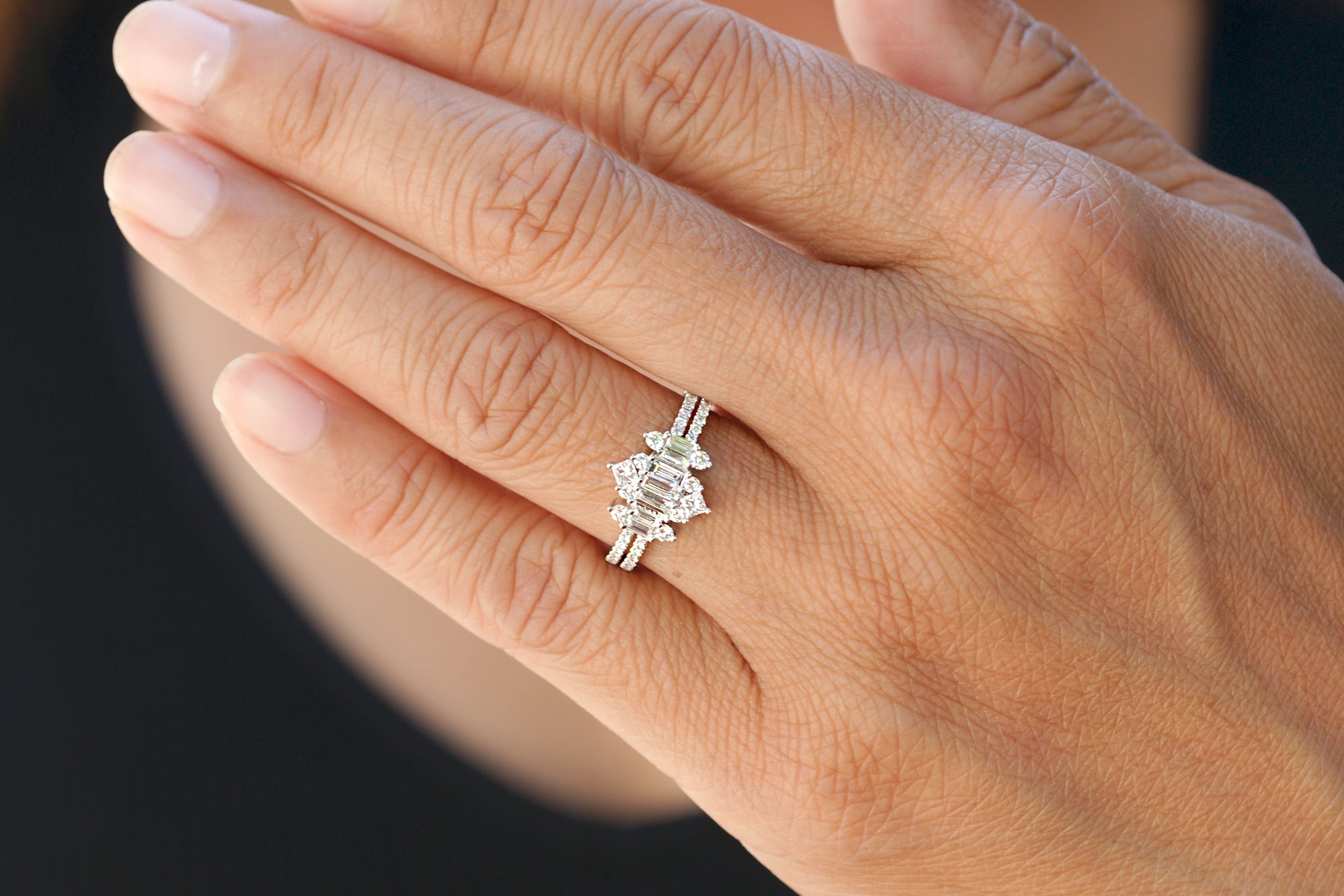 The Taj Mahal Diamond Cluster Ring