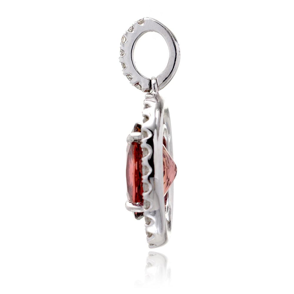 The Oval Tourmaline Halo Pendant (3.81 ct. tw.)