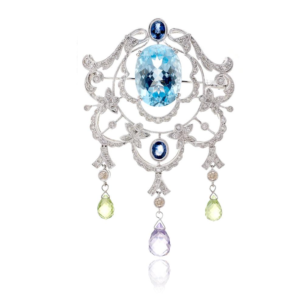 The Bernadine Brooch Pendant (18.17 ct tw.)