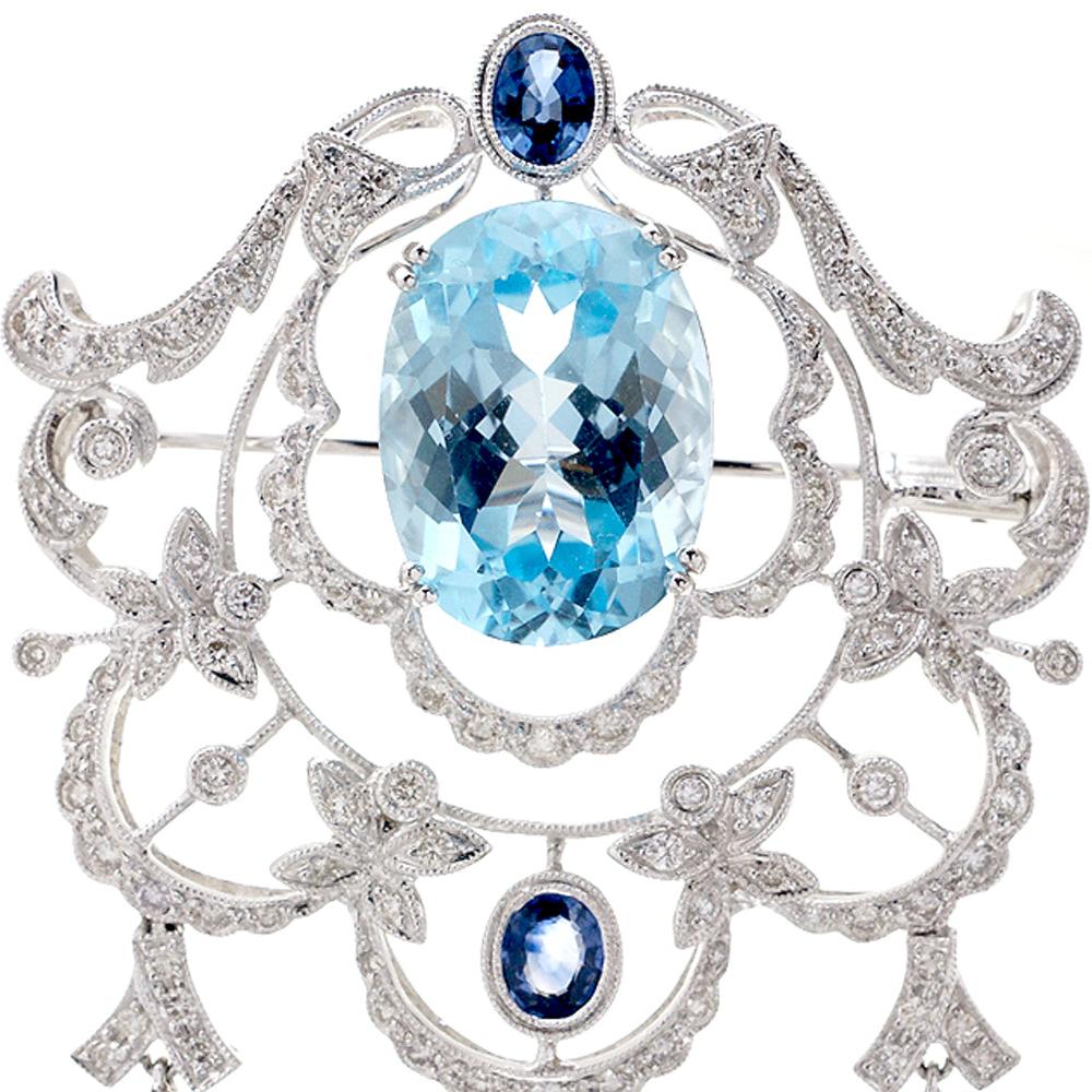 The Bernadine Brooch Pendant (18.17 ct tw.)