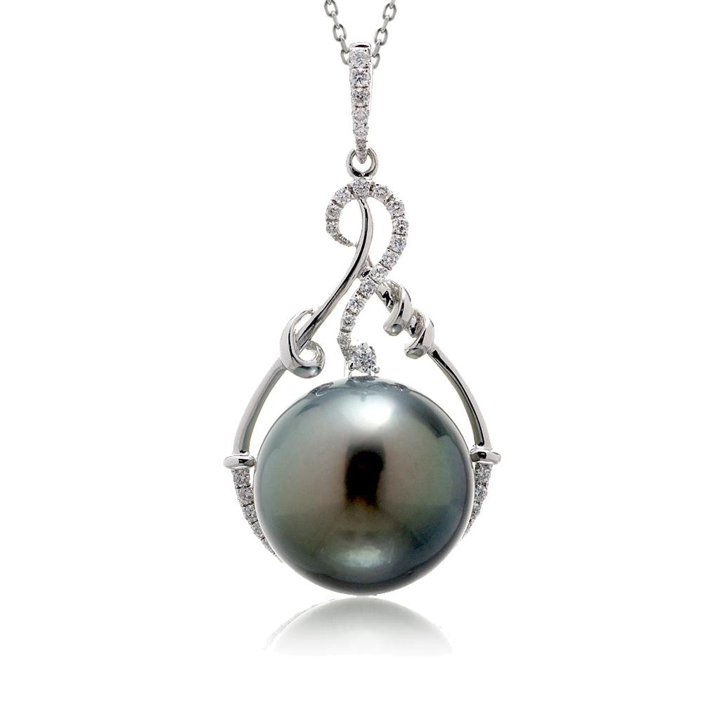 The Poehina Pearl Diamond Pendant (14.7mm)