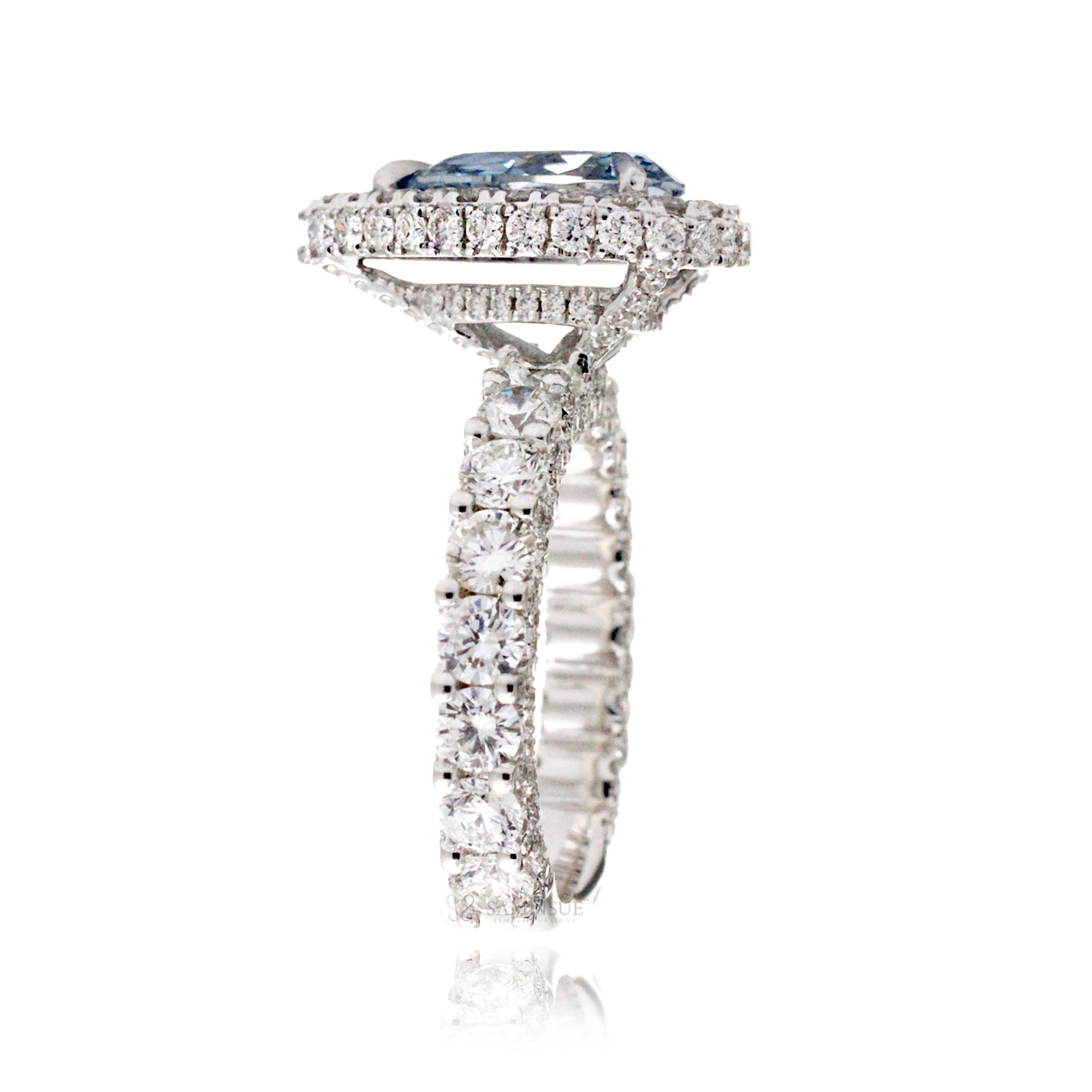 The Florence Blue Pear Diamond (4.20 ct. tw.)