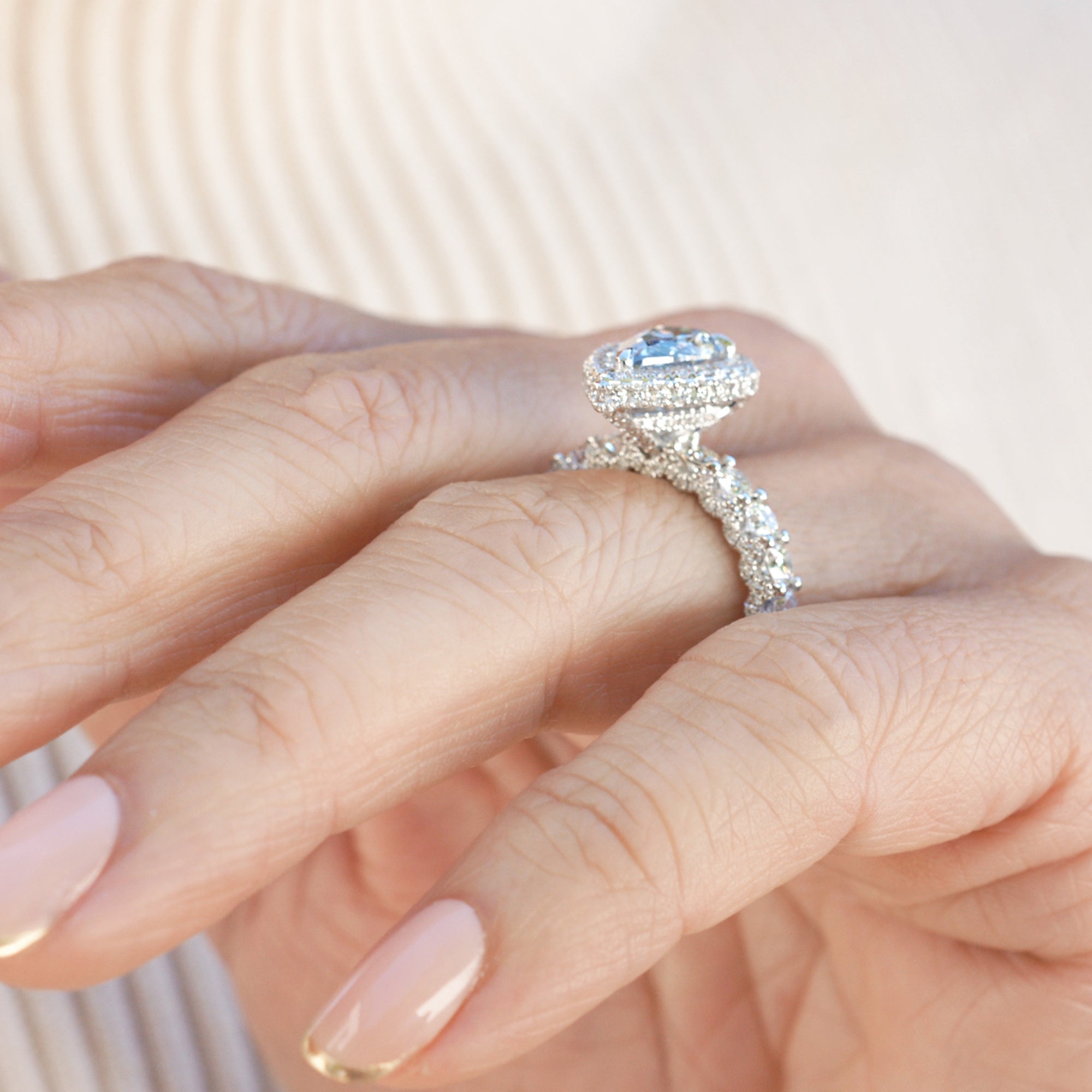 The Florence Blue Pear Diamond (4.20 ct. tw.)