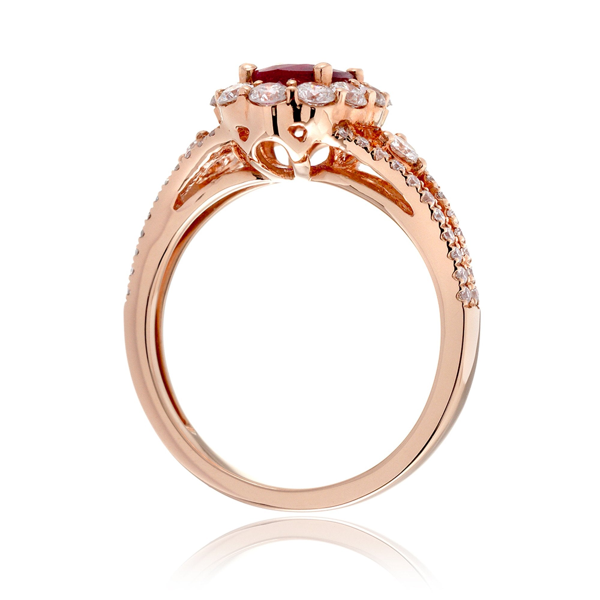 The Chelsea Oval Ruby Ring