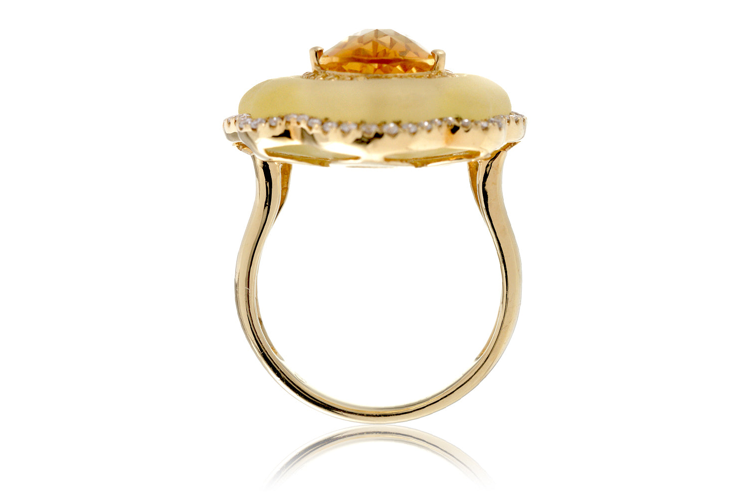 The Agatha Pear Citrine Ring