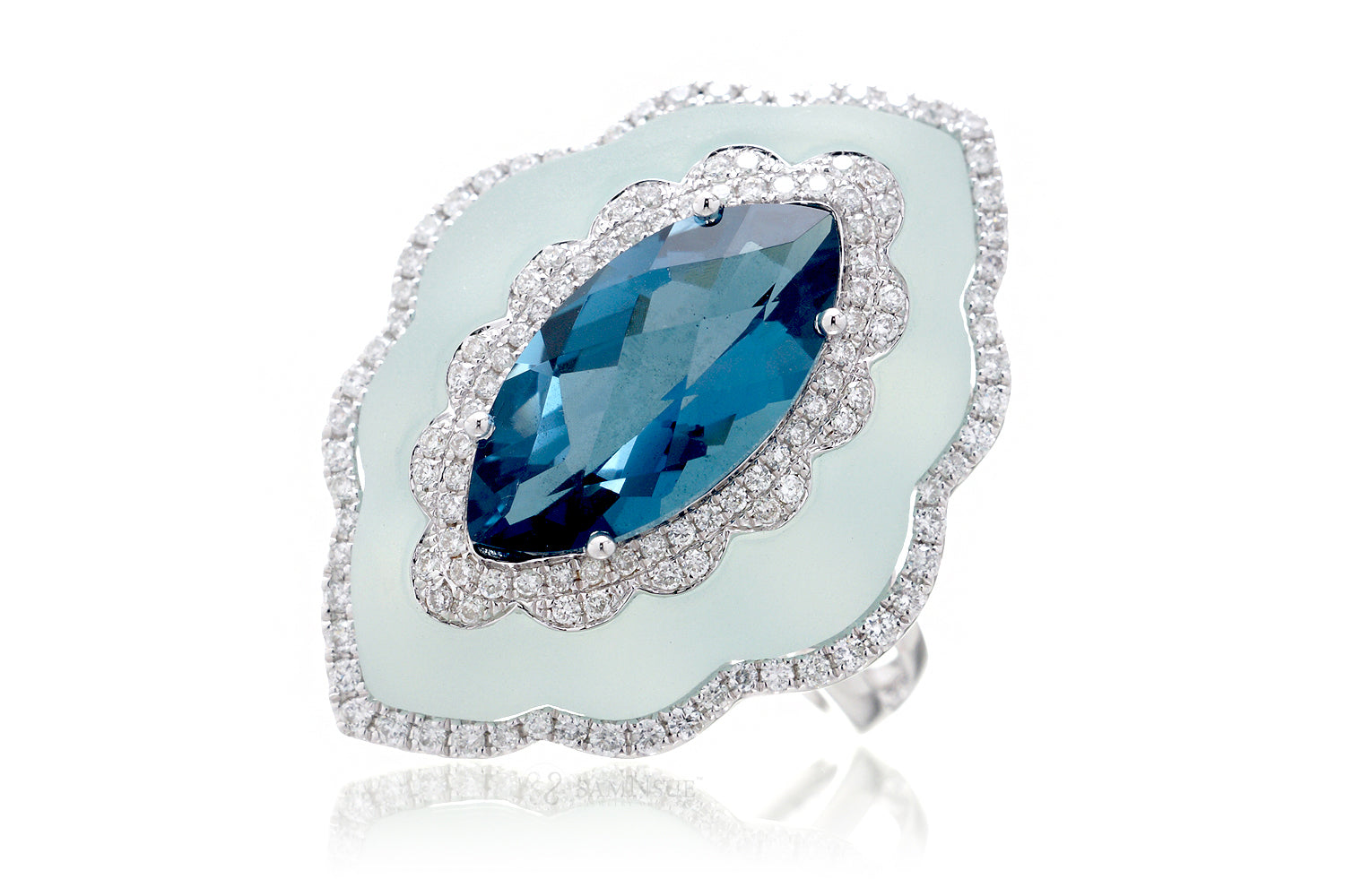 The Agatha Marquise Topaz Ring