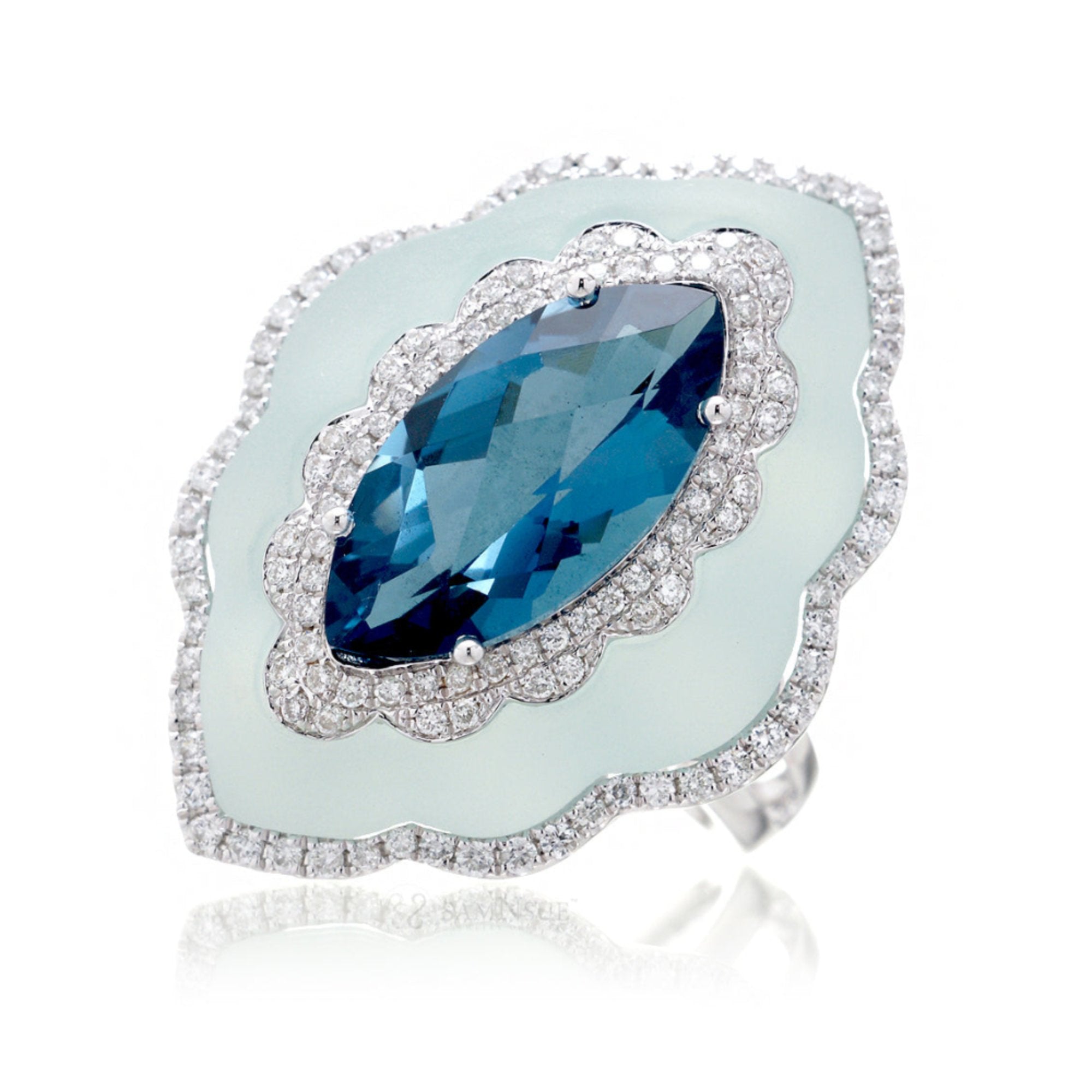 The Agatha Marquise Topaz Ring