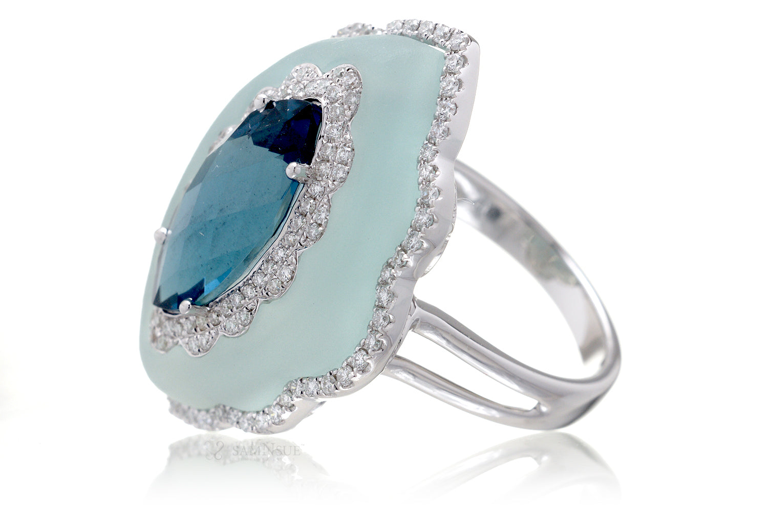 The Agatha Marquise Topaz Ring
