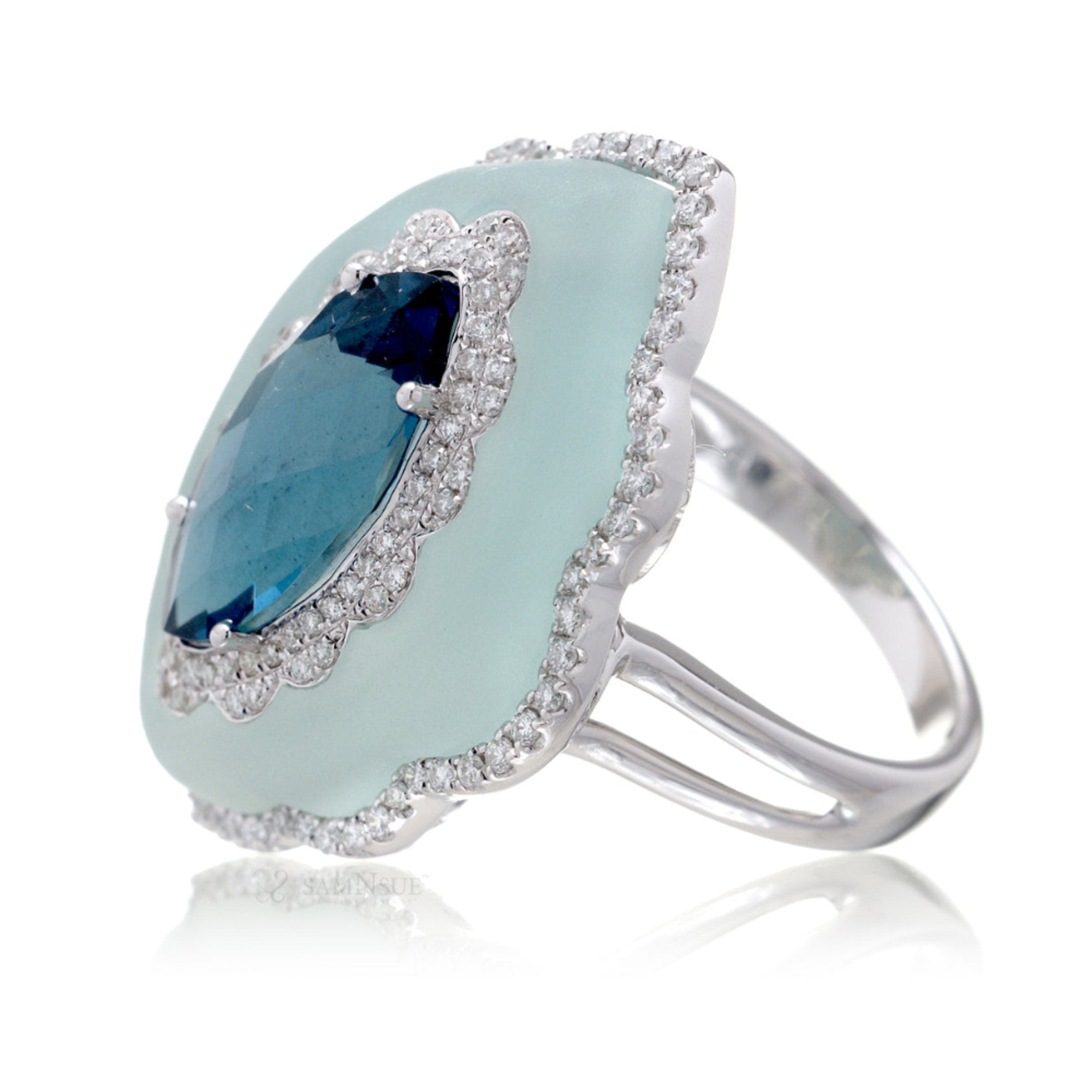 The Agatha Marquise Topaz Ring