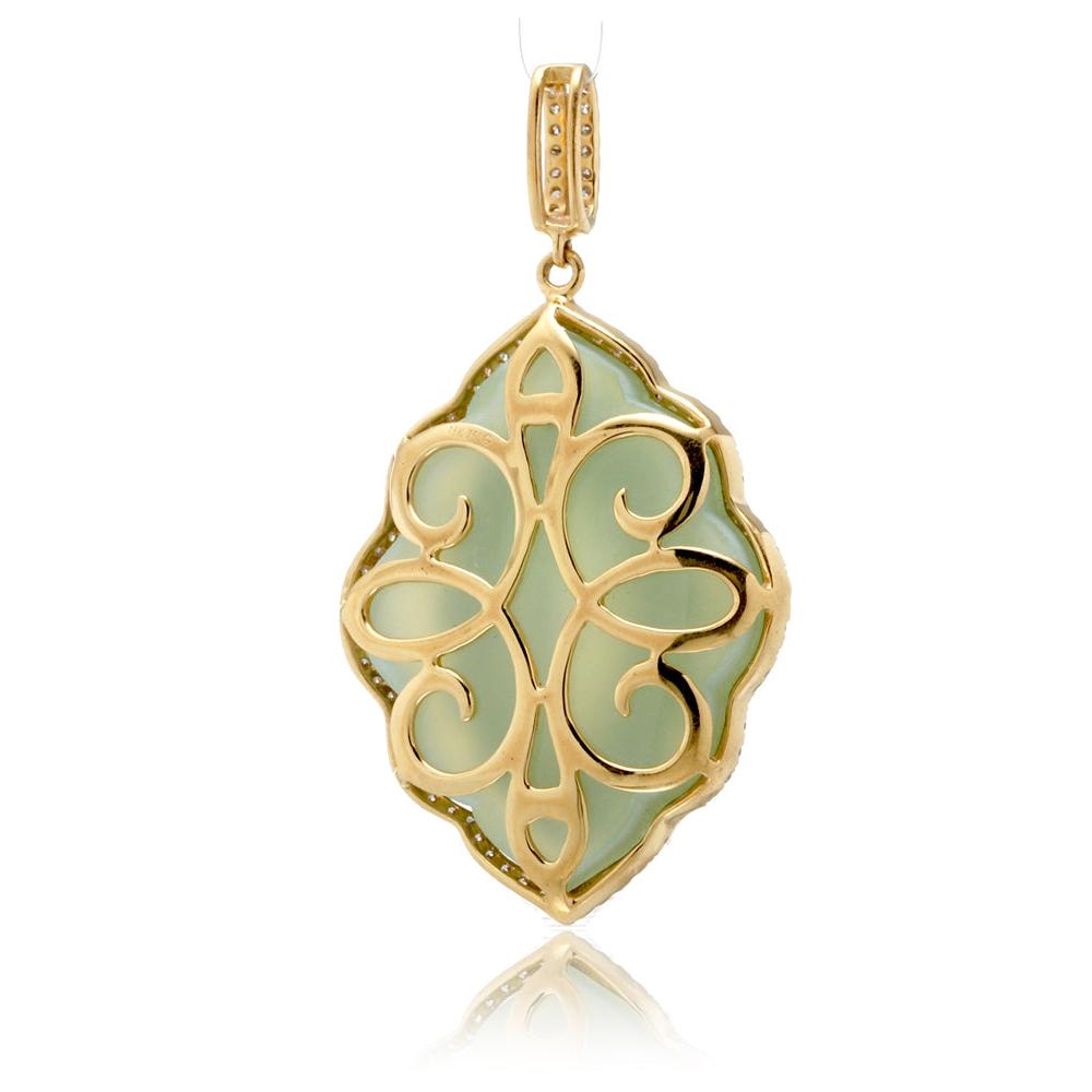 The Agatha Marquise Blue Quartz Pendant