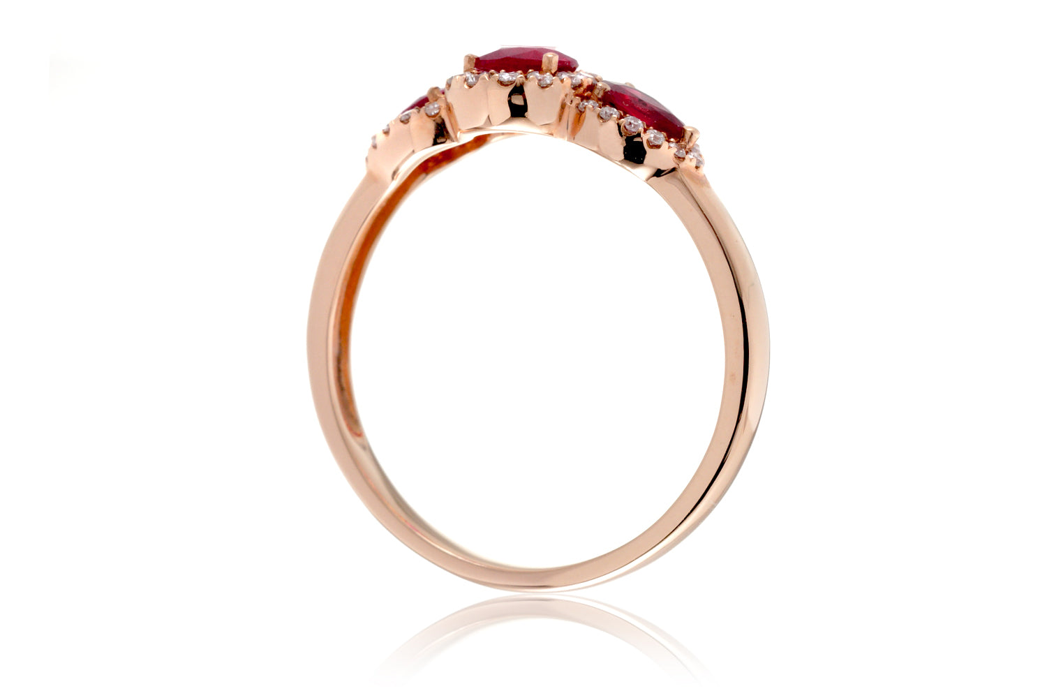 The Nellie Pear Ruby Ring