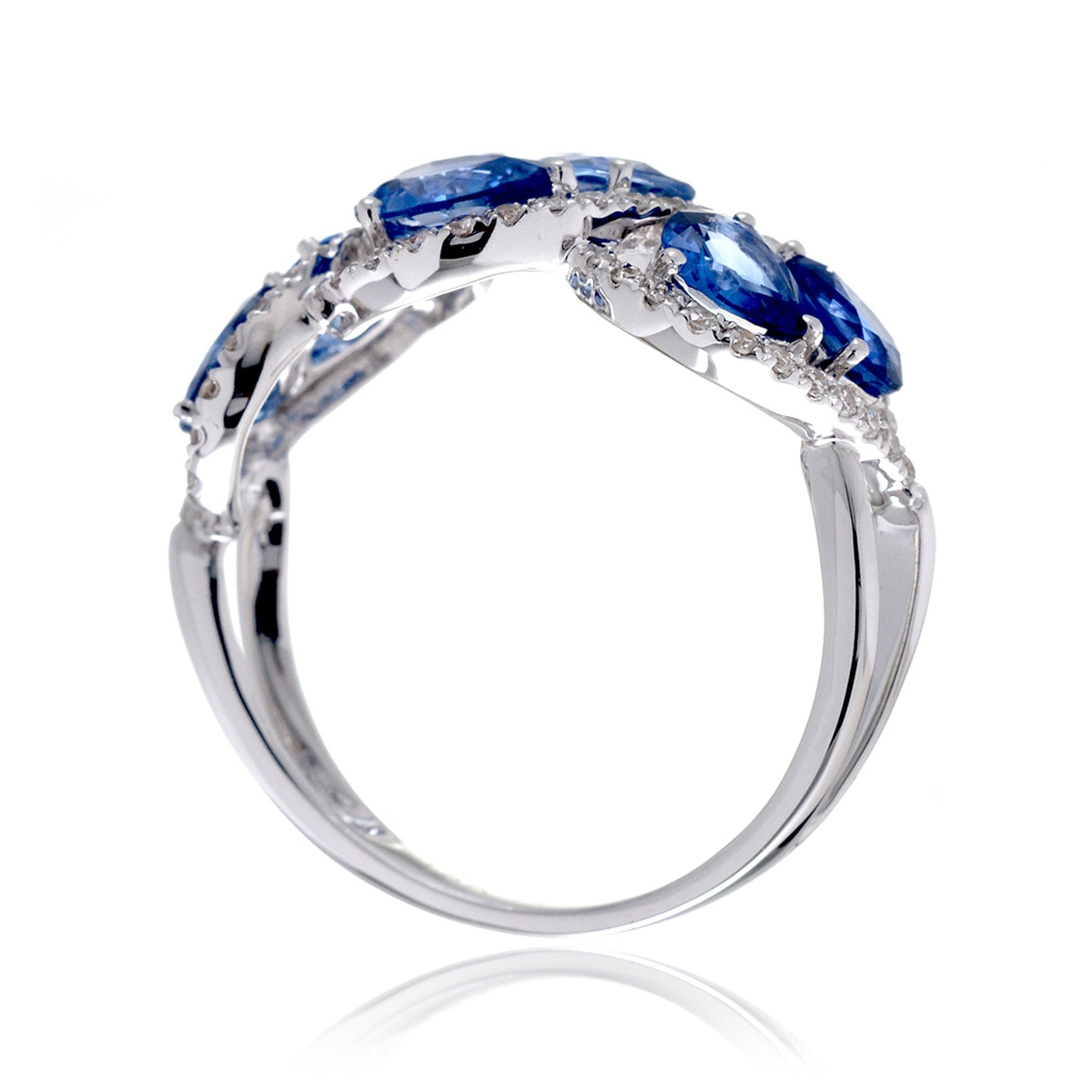 The Mathilda Pear Sapphire & Diamond Ring (3.16 ct. tw.)