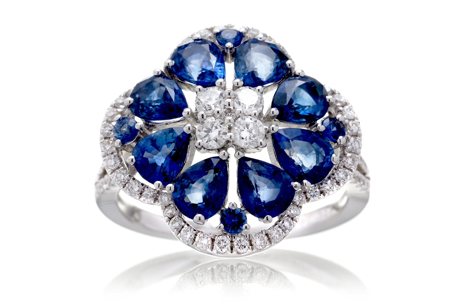 The Clarissa Blue Sapphire Ring (3.76 ct tw.)
