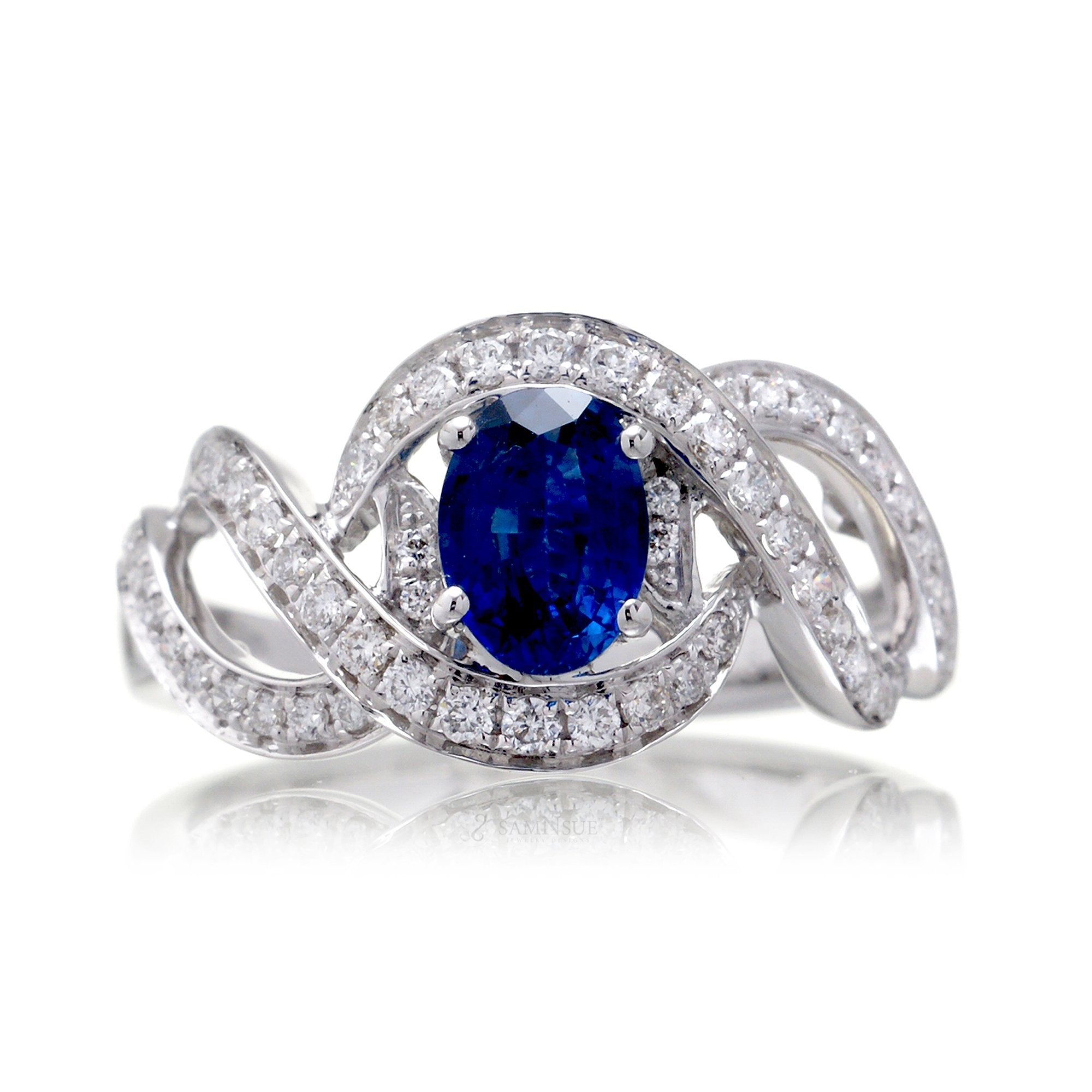 The Marla Oval Sapphire Ring (1.16 ct. tw.)