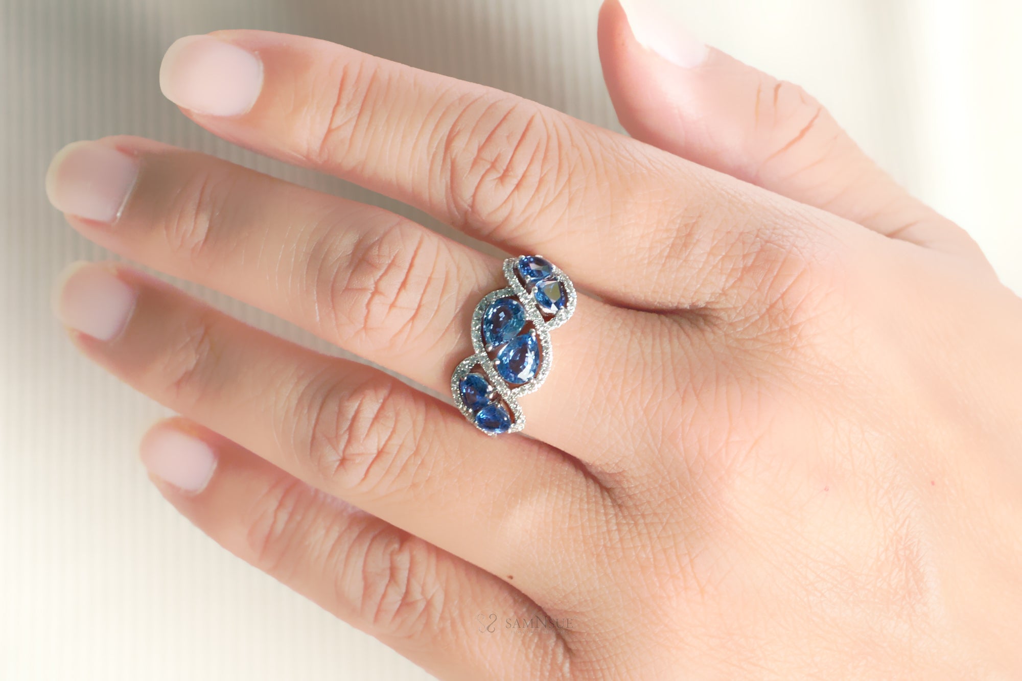 The Mathilda Pear Sapphire Ring (3.16 ct. tw.)