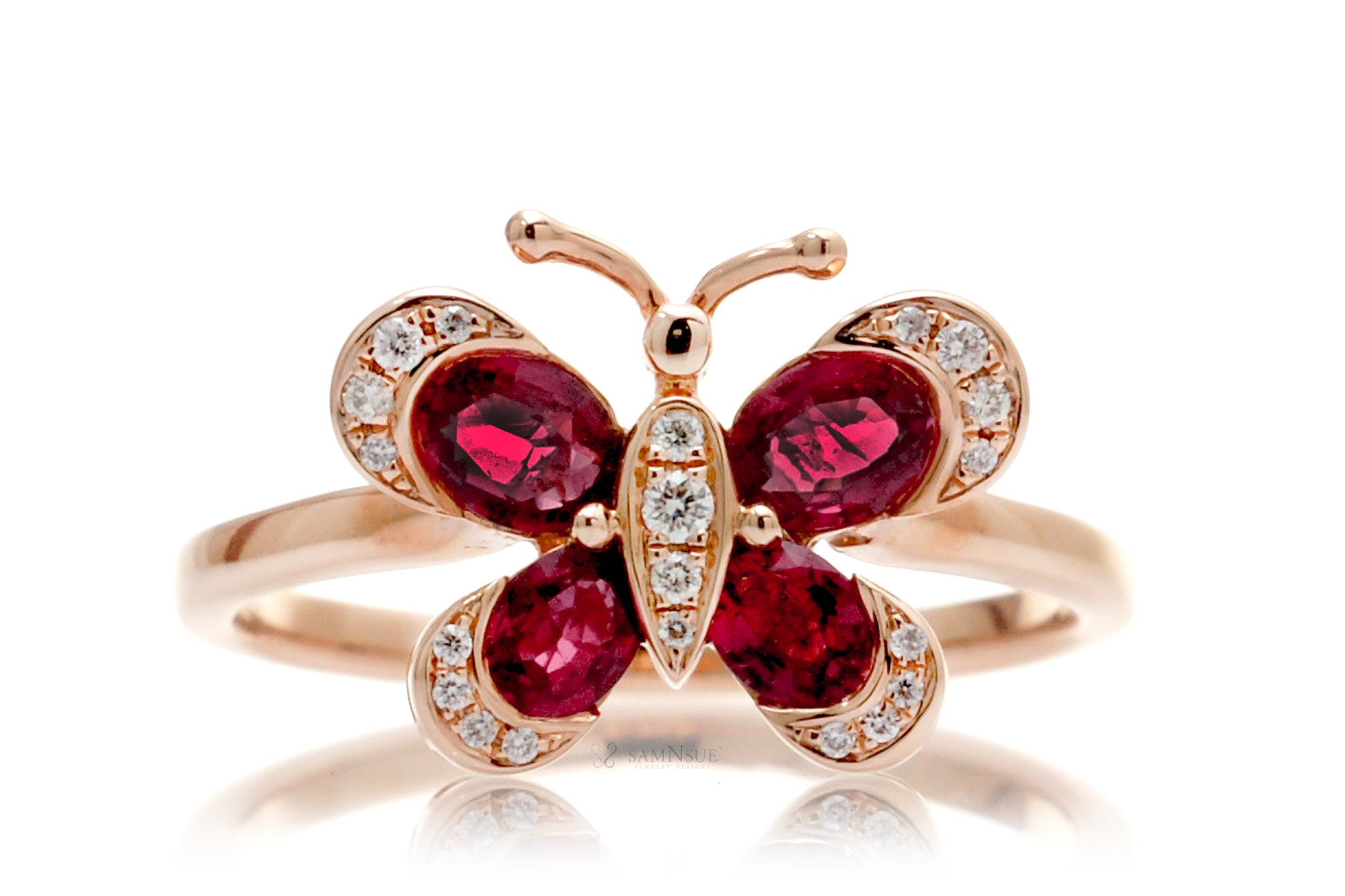 The Agrias Ruby Butterfly Ring