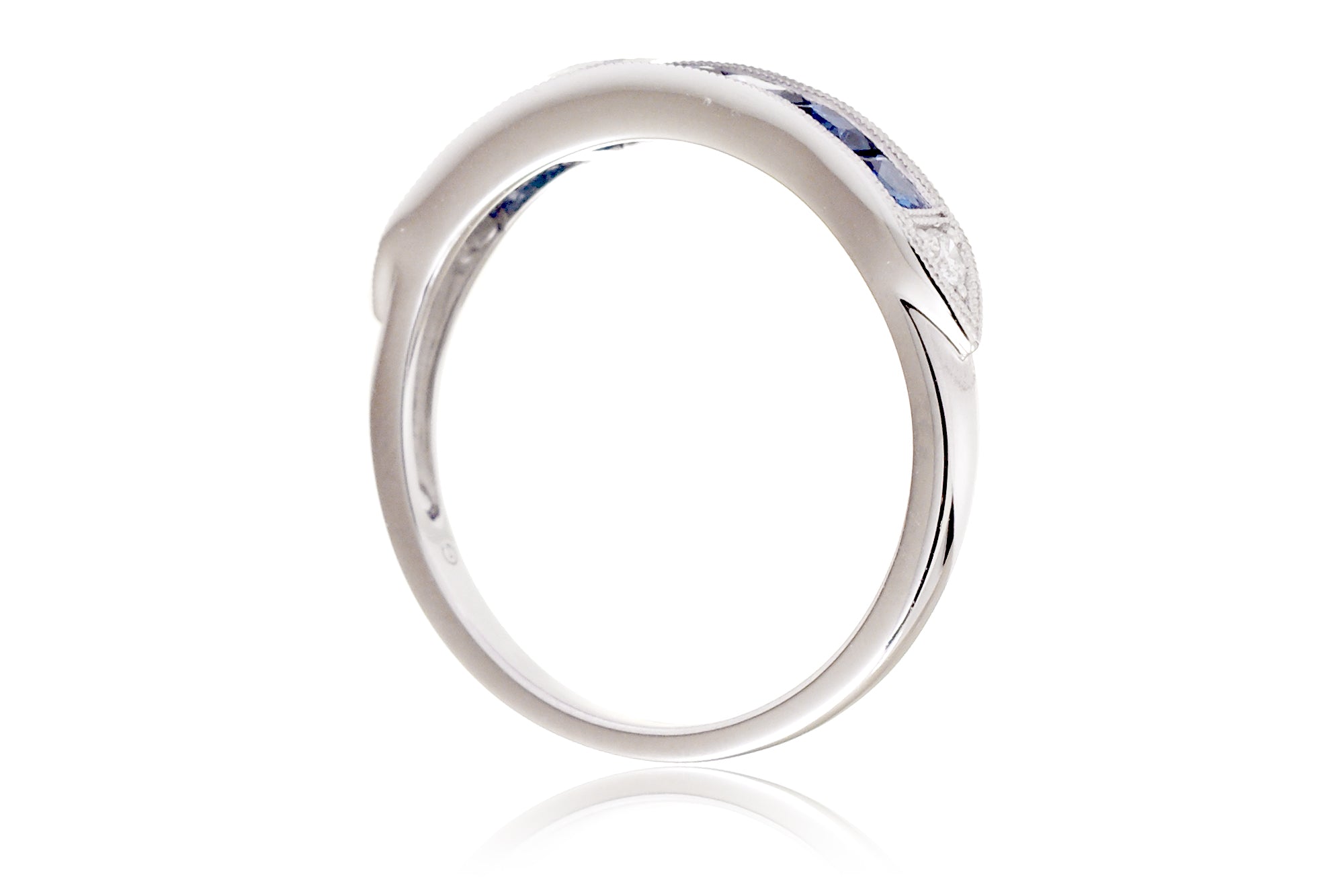 The Square Sapphire Band