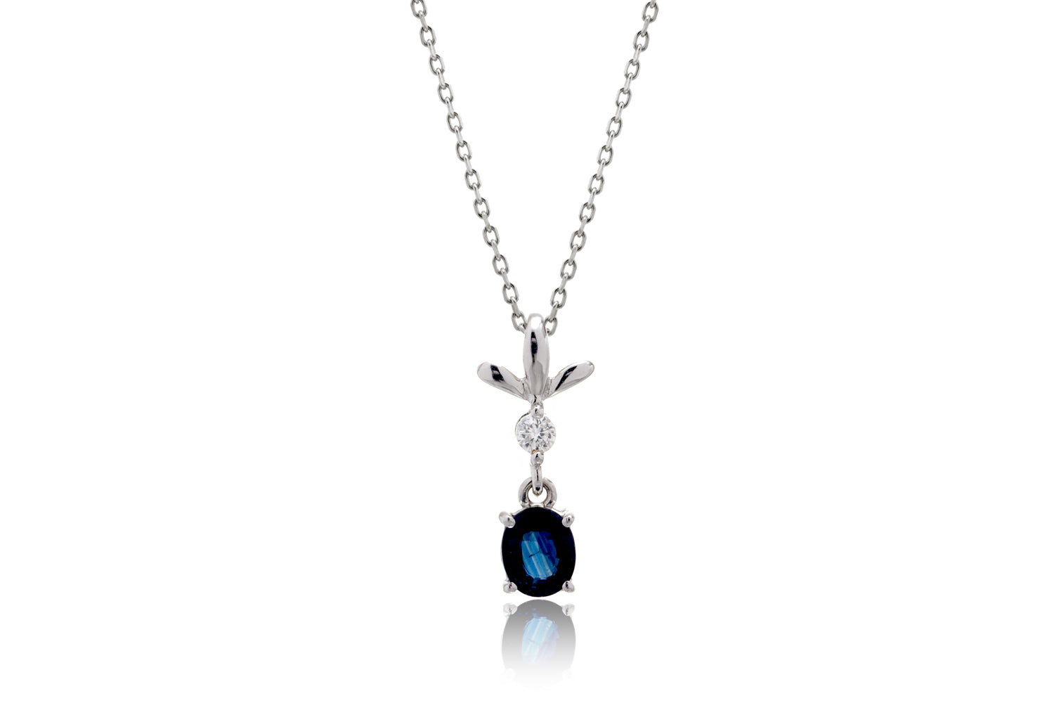 The Roenie Sapphire Diamond Pendant (1/2 ct.)