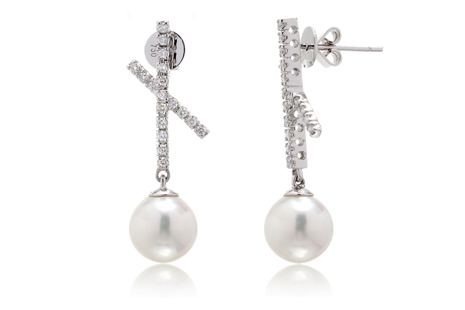 The Konani Pearl Dangle Earrings (8mm)