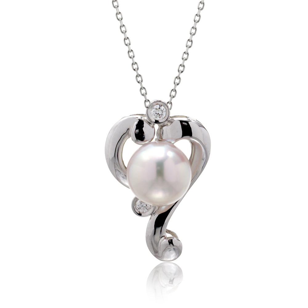 The Heart Pearl Pendant (7.5mm)