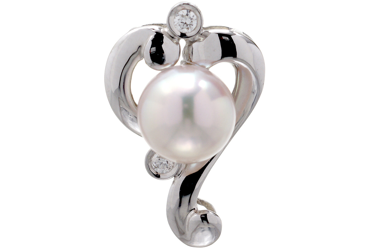 The Heart Pearl Pendant (7.5mm)
