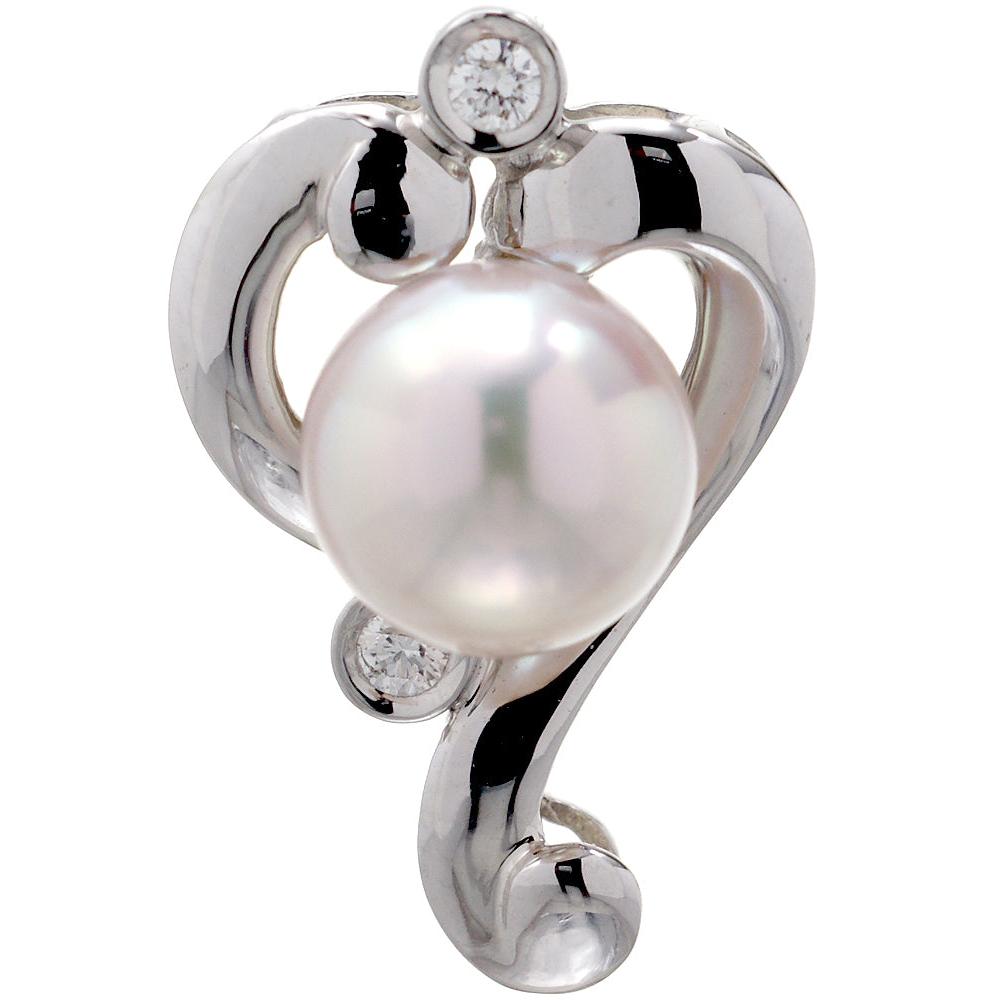 The Heart Pearl Pendant (7.5mm)