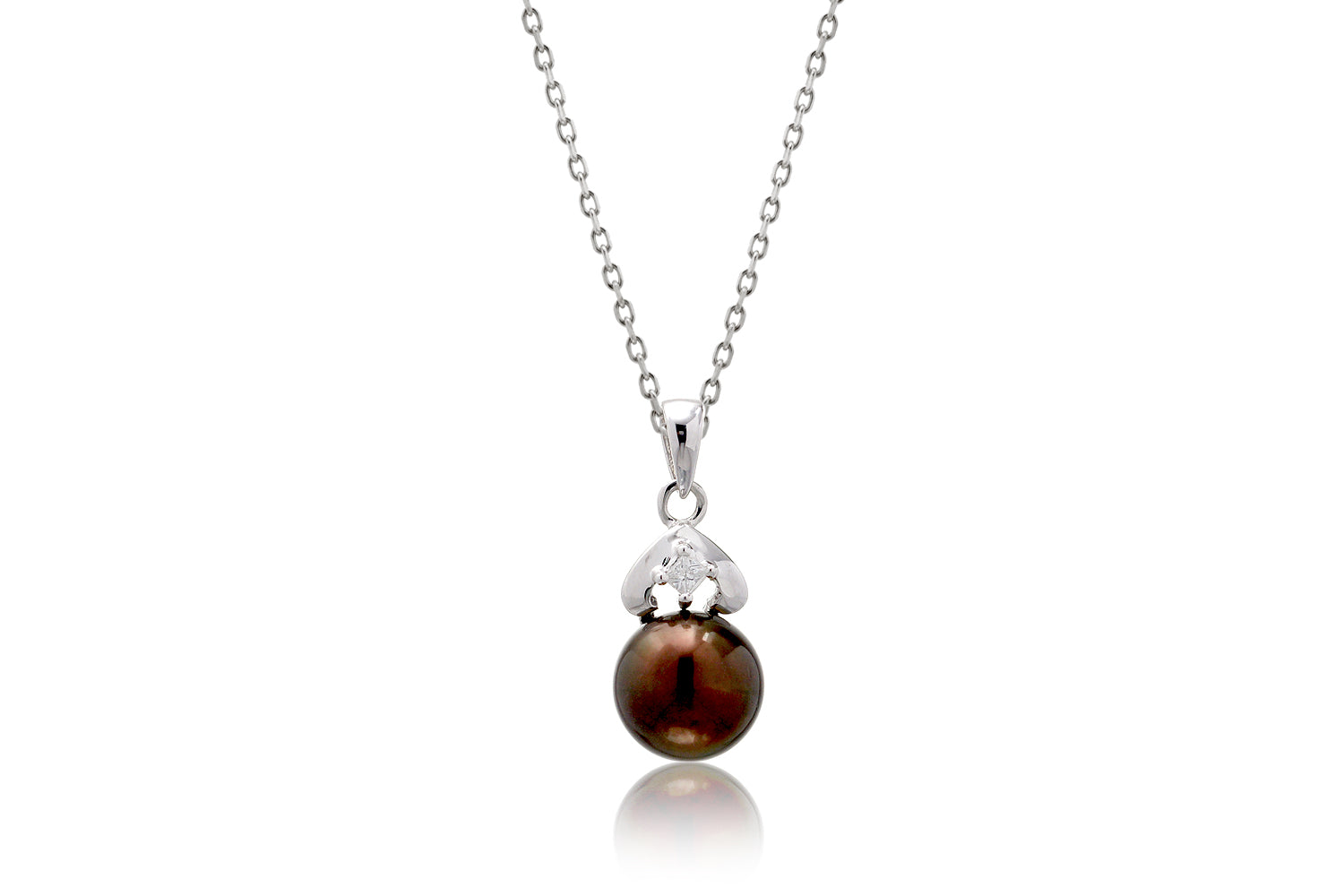 The Chocolate Pearl Pendant (7.5mm)