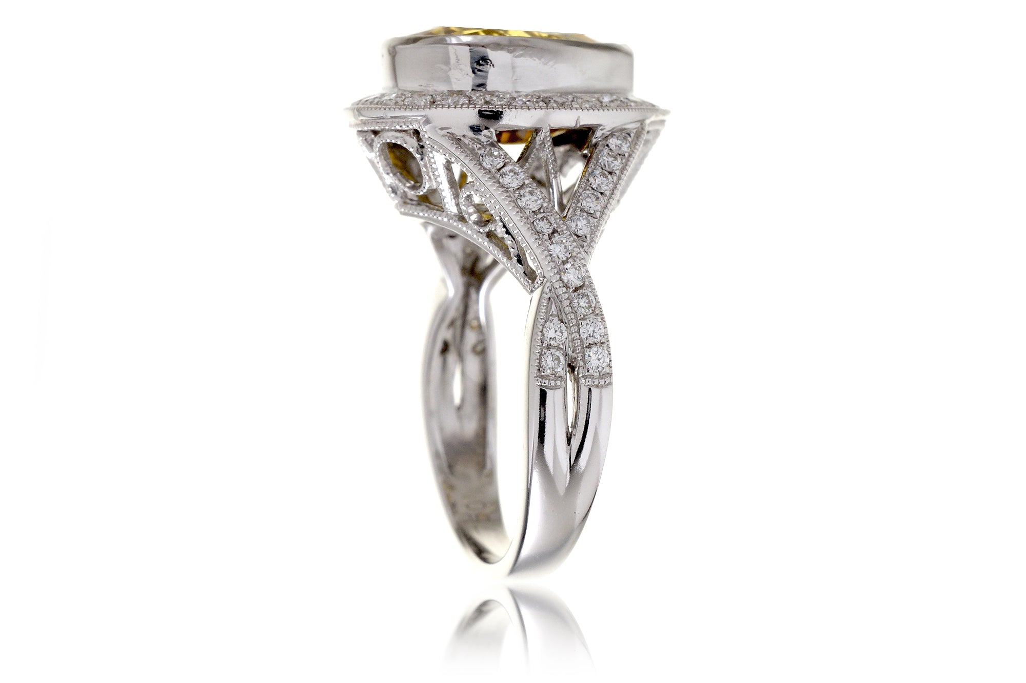 Custom Marquise Diamond Engagement Ring
