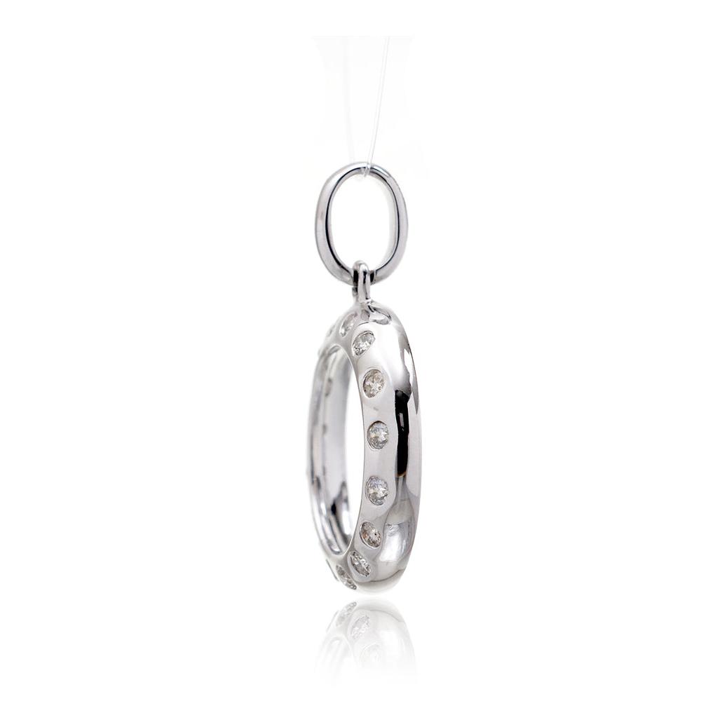 The Circle Of Love Inset Diamond Pendant