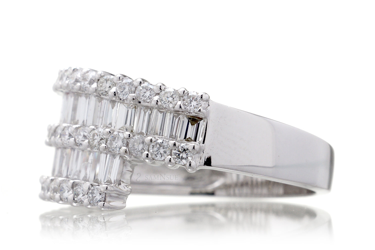 The Bypass Baguette Diamond Ring