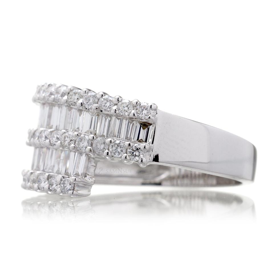The Bypass Baguette Diamond Ring