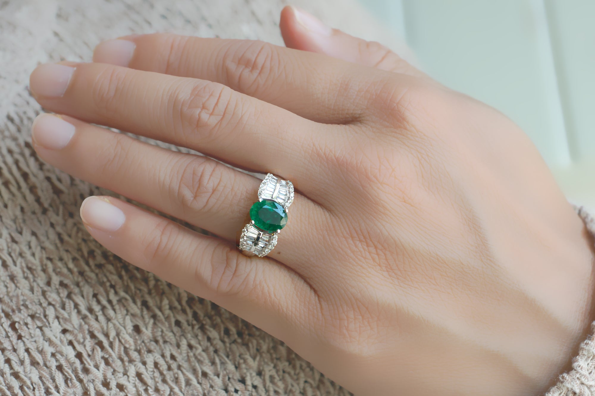 The Estelle Oval Emerald Ring (2.15ct. tw.)