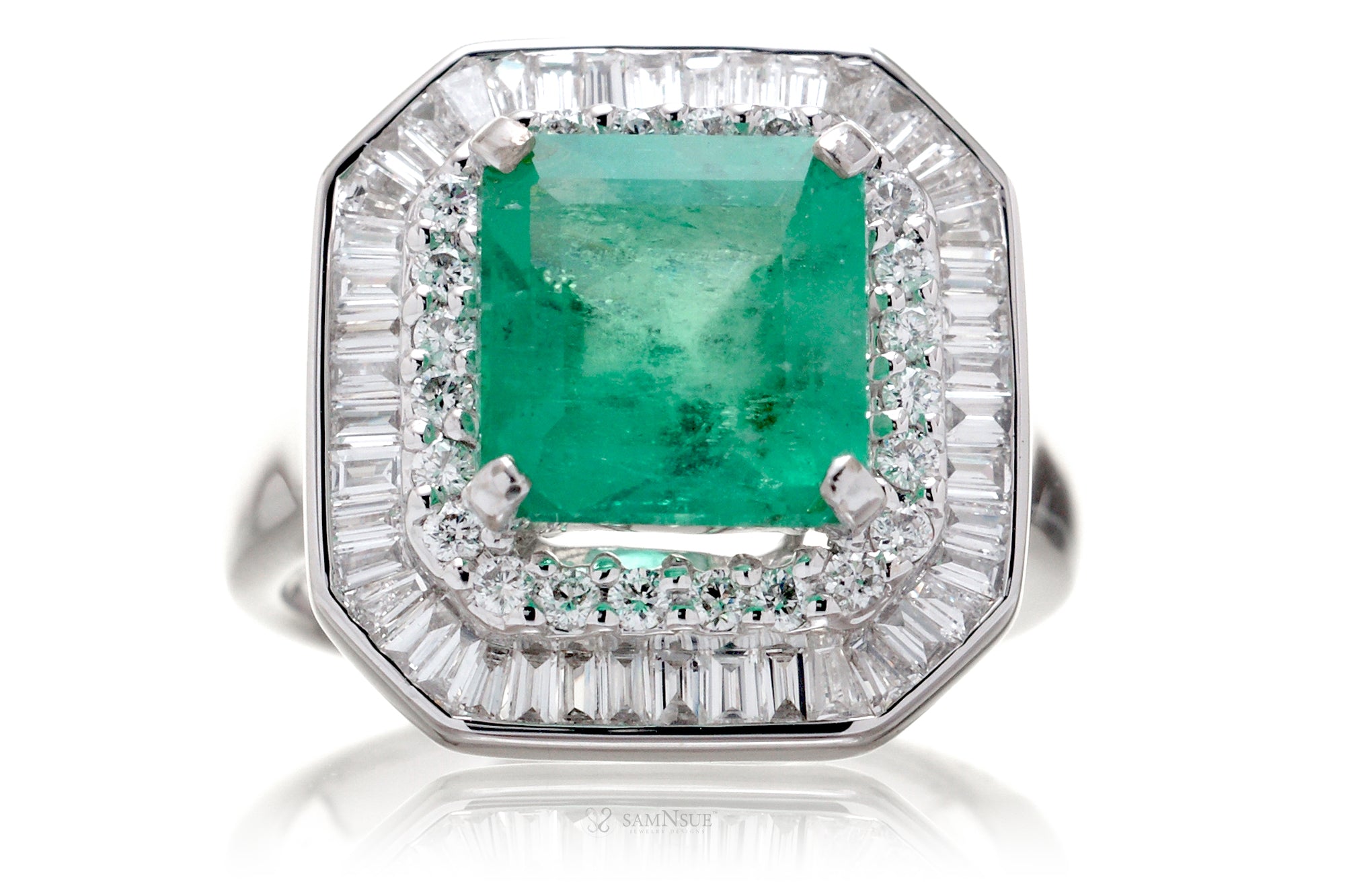 The Emersyn Step Cut Emerald Ring (3.70 ct tw.)