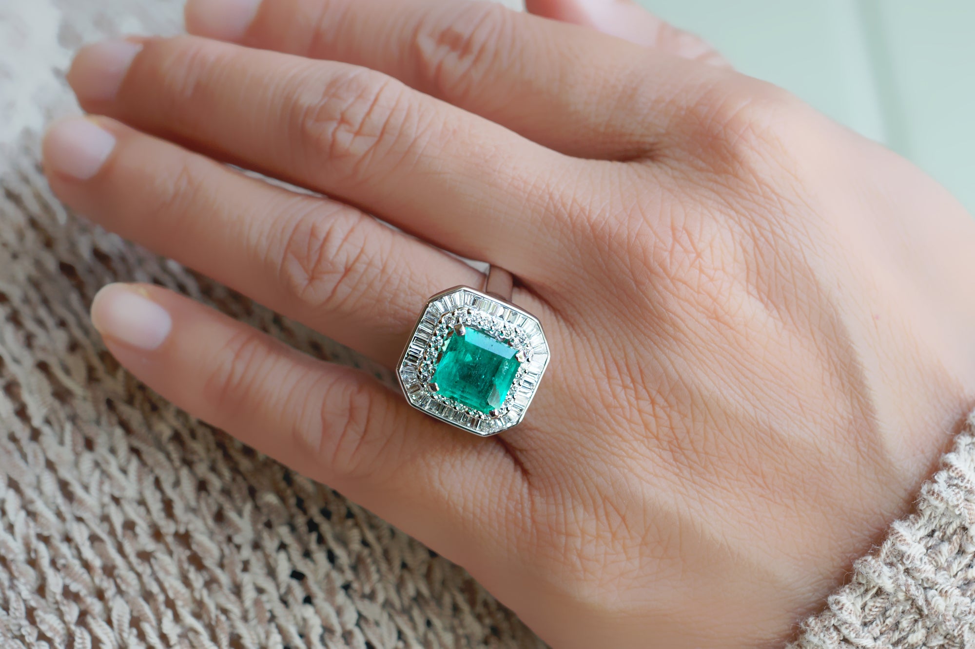 The Emersyn Step Cut Emerald Ring (3.70 ct tw.)