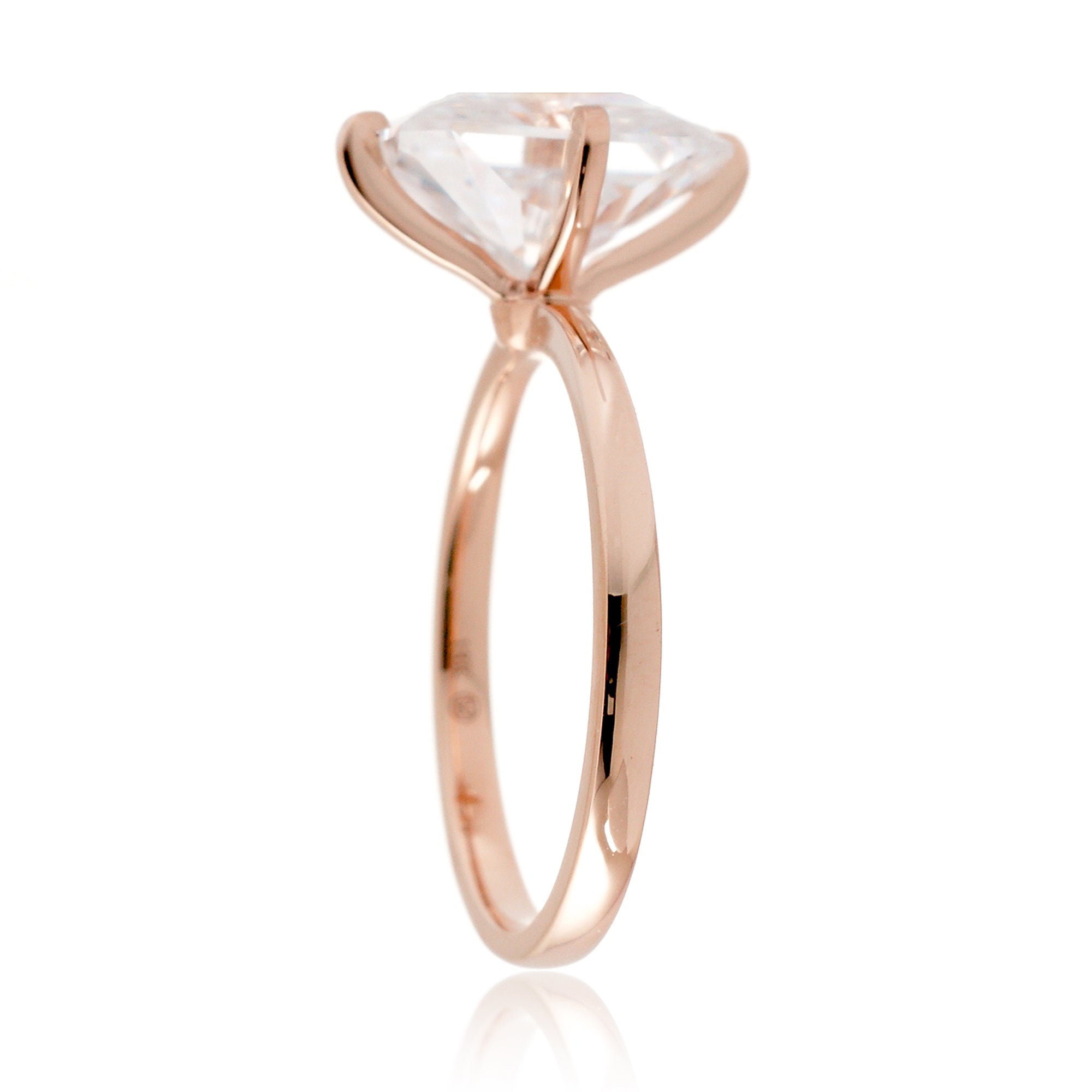 The Adeline Radiant Cut Moissanite Ring