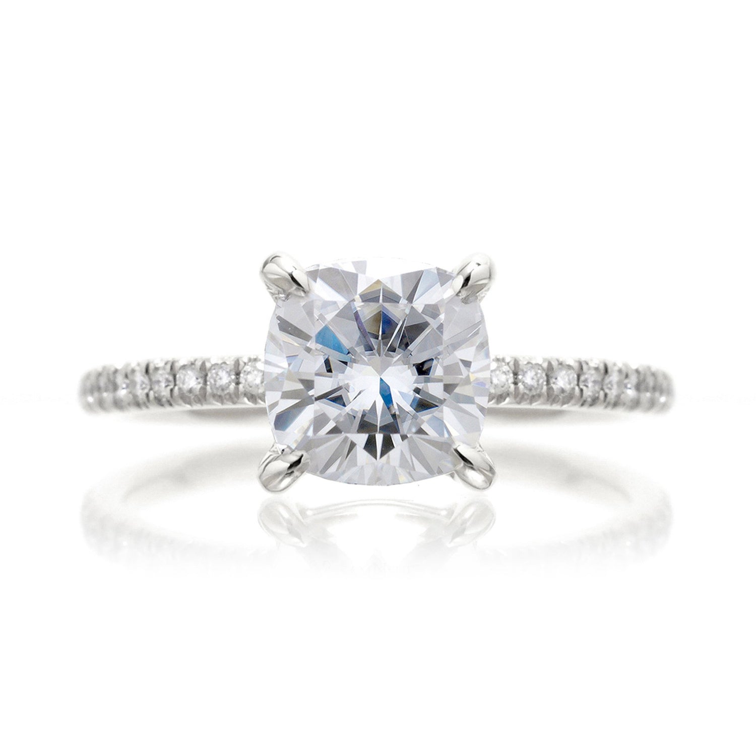 The Ava Cushion Moissanite