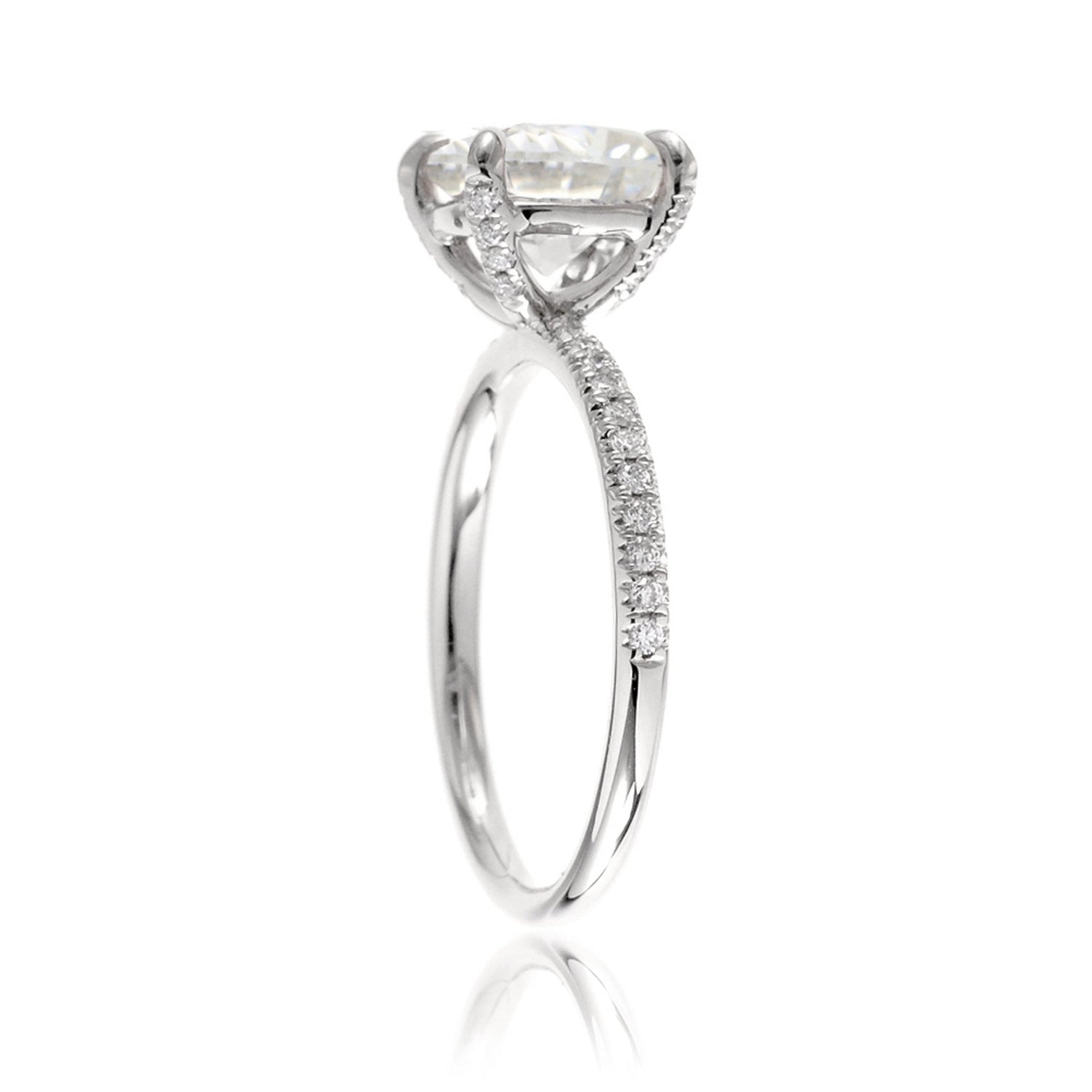 The Ava Cushion Moissanite