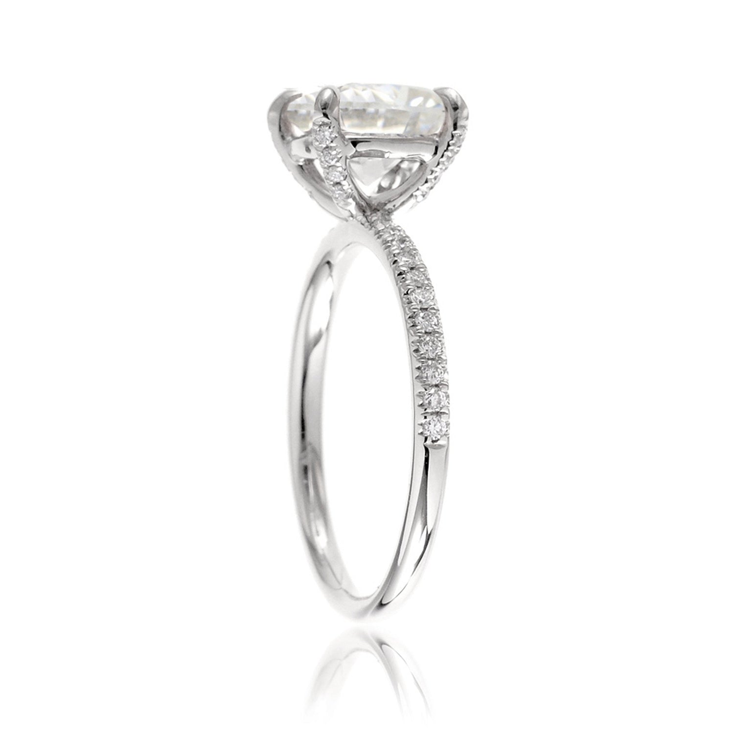 The Ava Round Moissanite Ring