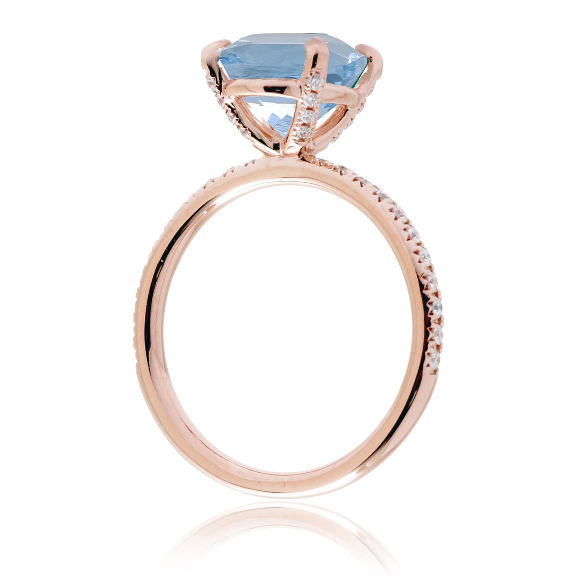 The Ava Oval Aquamarine Ring