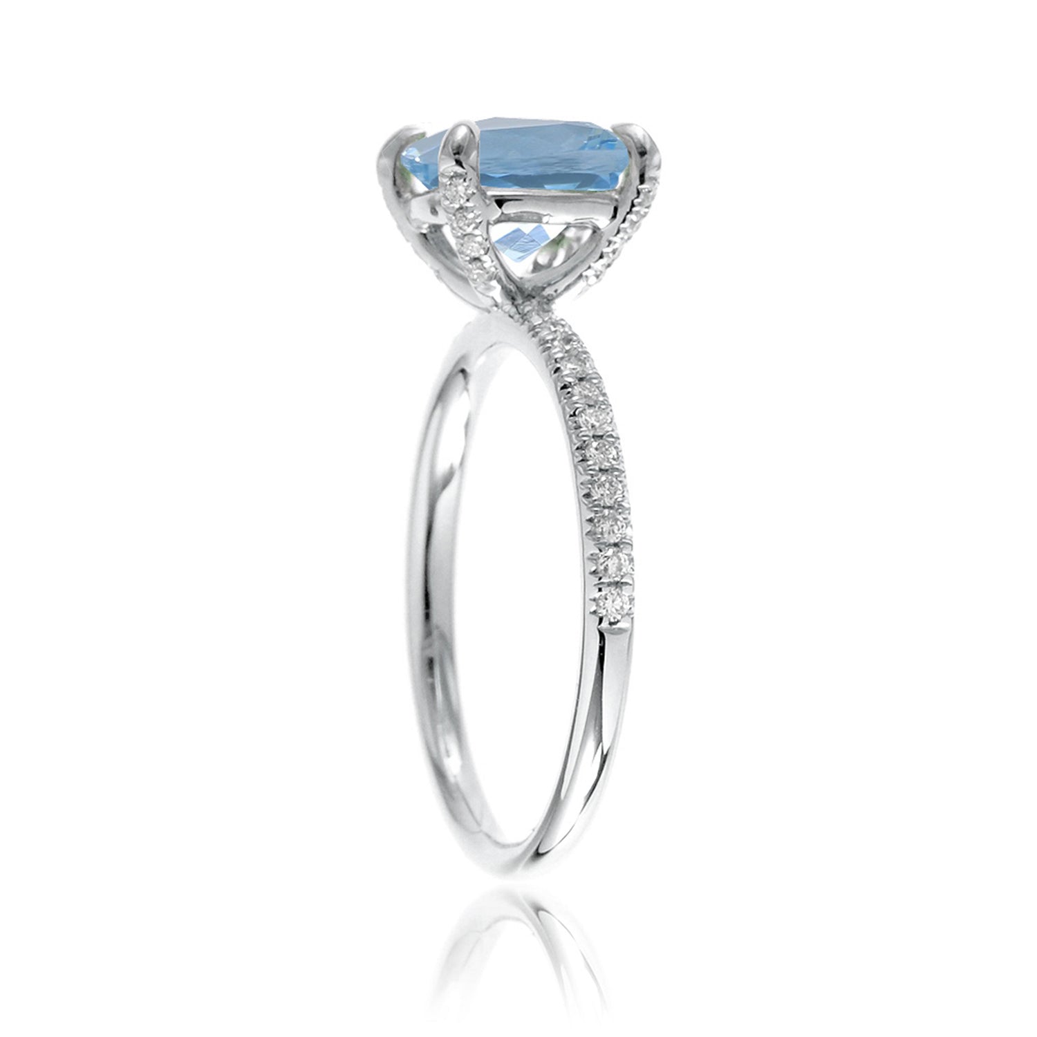 The Ava Oval Aquamarine Ring