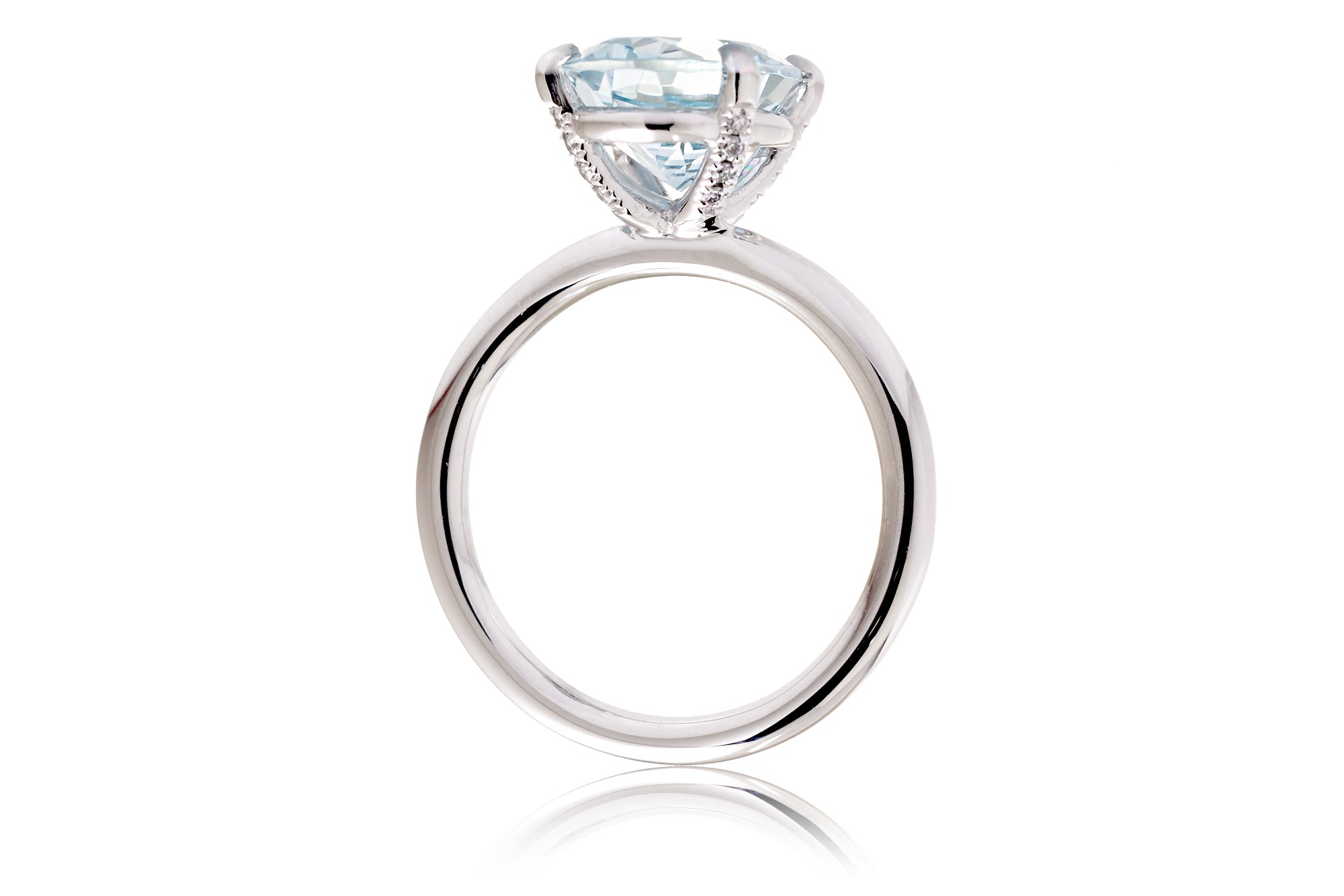 The Ava Oval Aquamarine Ring