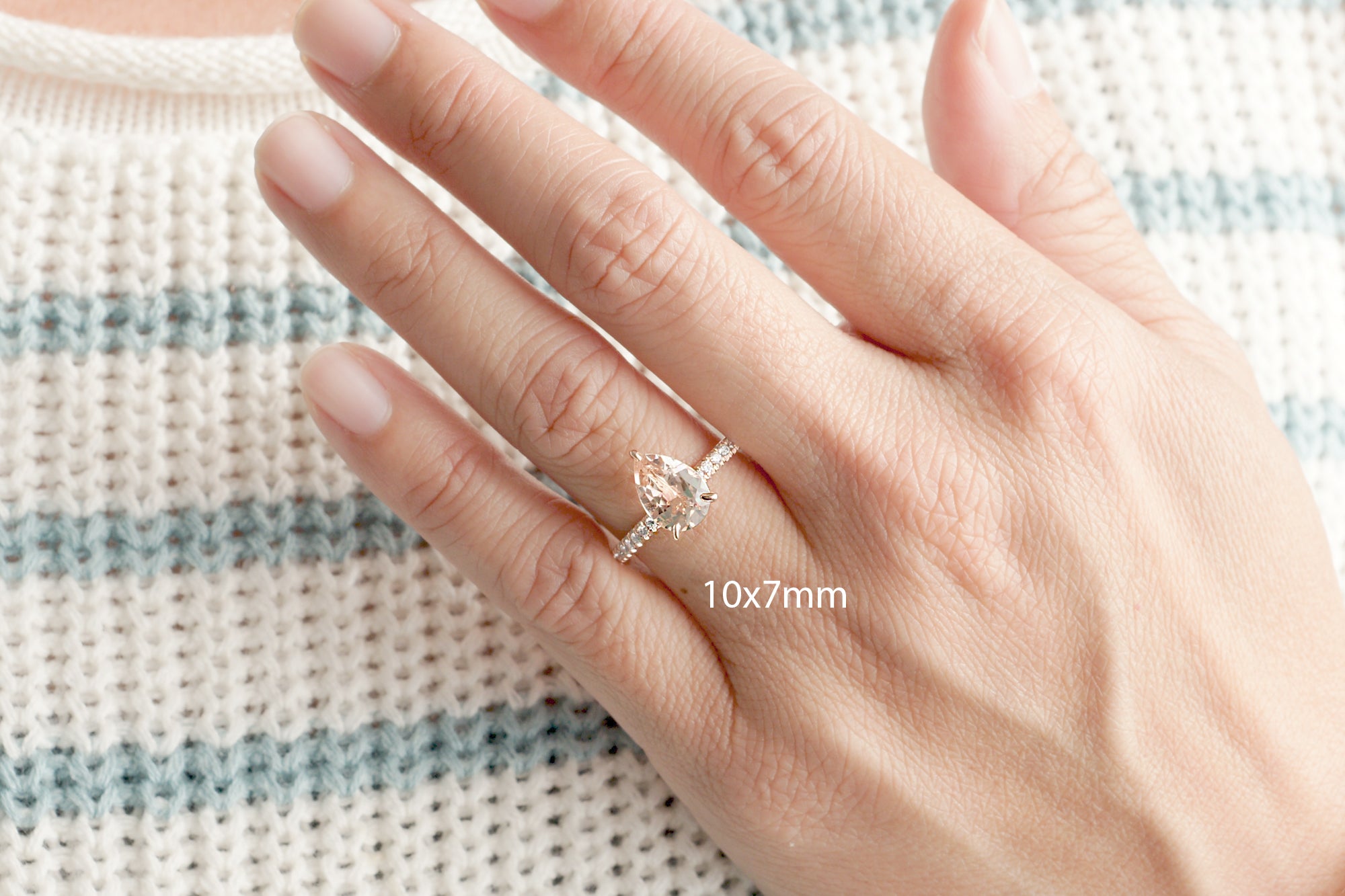The Ava Pear Morganite