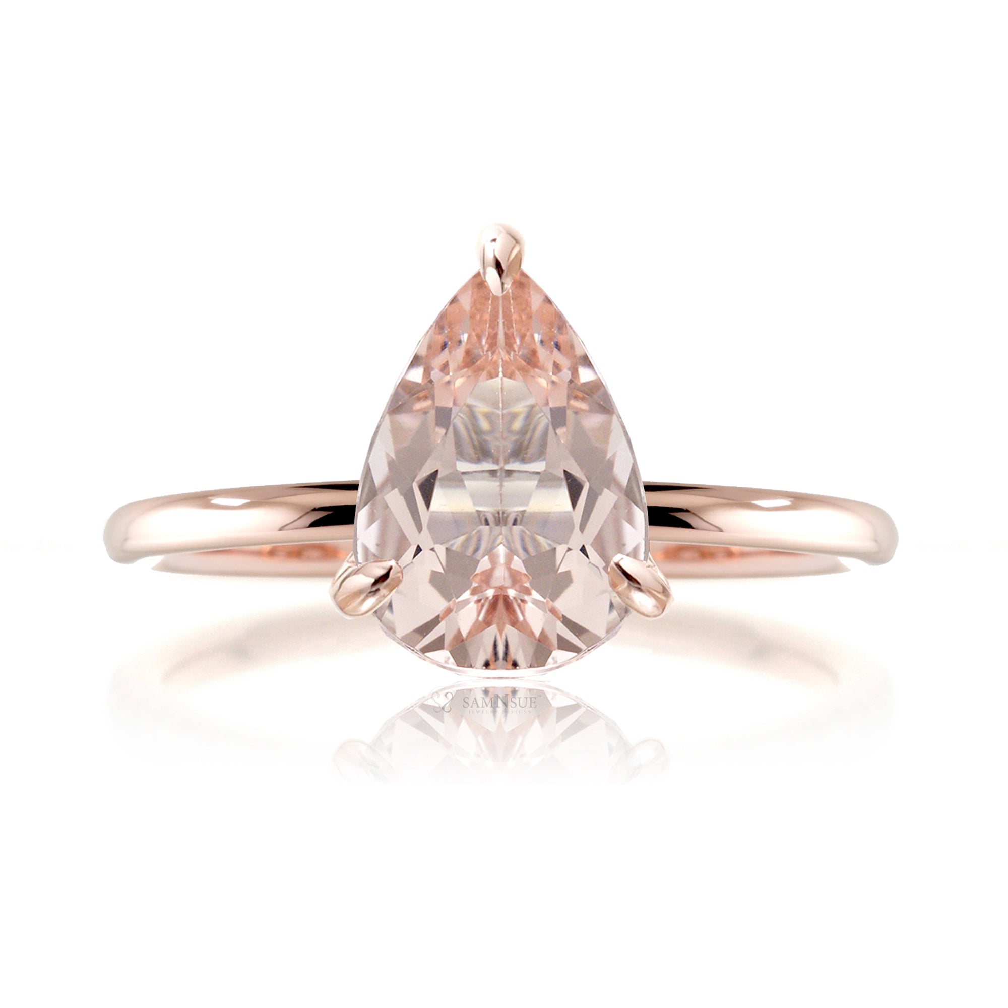 The Ava Pear Morganite