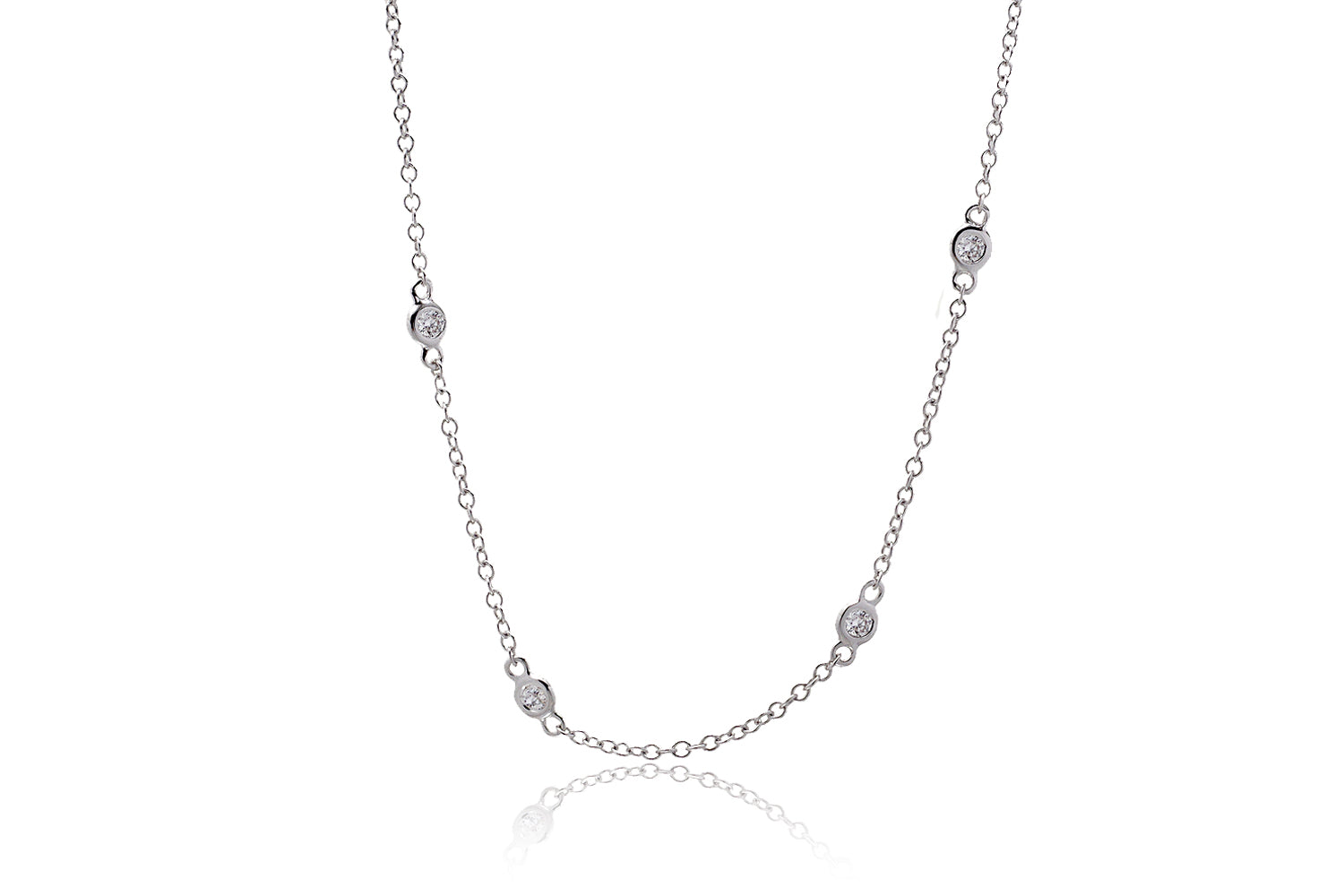By The Yard Diamond Necklace (32 Inches)